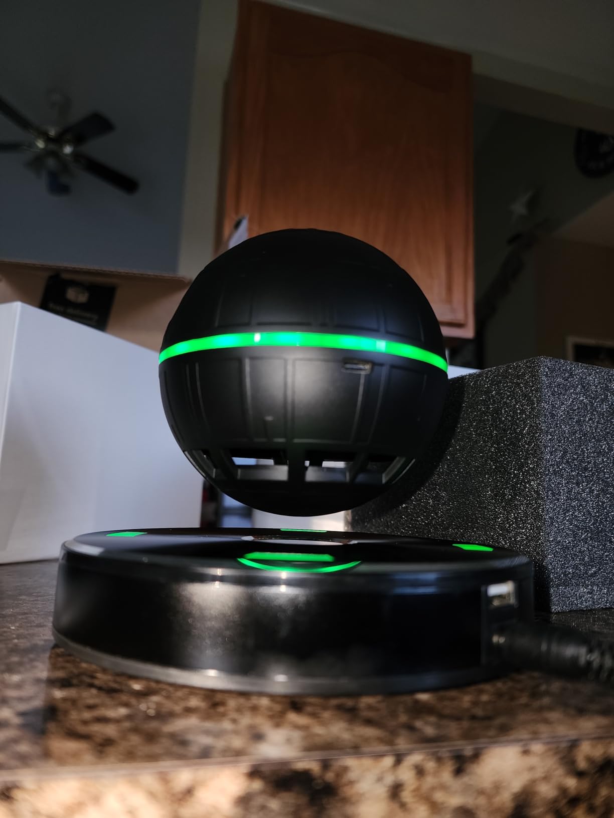 Magnetic Levitating Bluetooth Speaker Gifts for Sci-Fi Fans 360° Sound Desktop Decoration - Customer Photo 2
