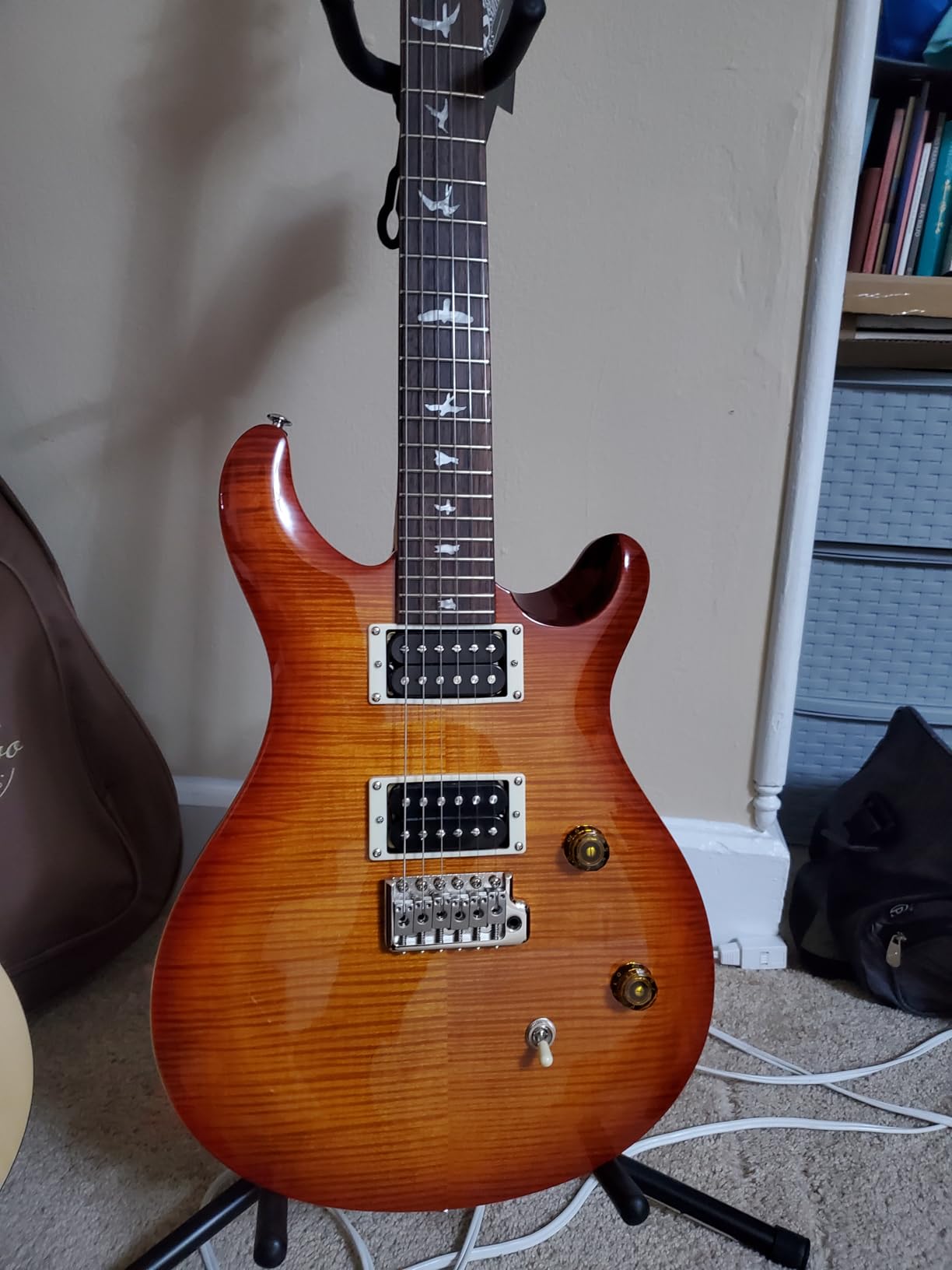 PRS Guitars 6 String SE CE 24 Electric Guitar, Vintage Sunburst with Gigbag, Right, (112888::VS:) - Customer Photo 2