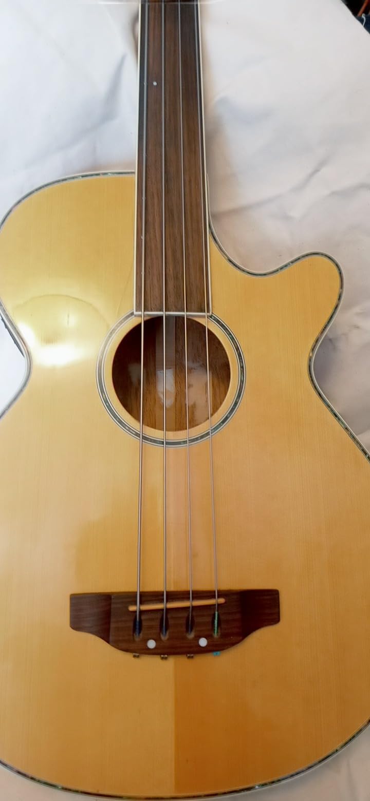 GLARRY Full Size Acoustic Electric Bass Guitar Beginner Kit, Cutaway 4 Strings Electric Acoustic Bass Guitar w/Inbuilt Tuner, Bag, Strap, Picks, Strings, Basswood Bass Guitarra, Matte Natural Customer Review GLARRY Full Size Acoustic Electric Bass Guitar Beginner Kit, Cutaway 4 Strings Electric Acoustic Bass Guitar w/Inbuilt Tuner, Bag, Strap, Picks, Strings, Basswood Bass Guitarra, Matte Natural - Customer Photo 1