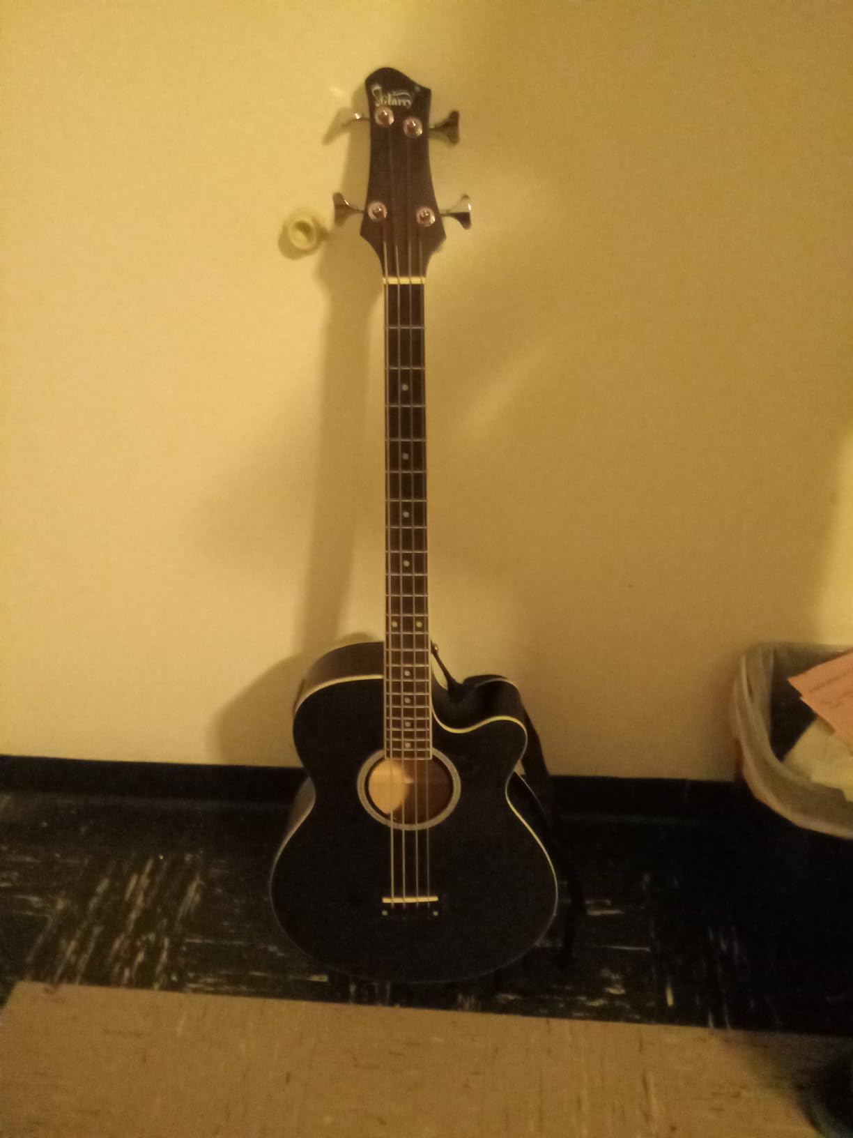 GLARRY Full Size Acoustic Electric Bass Guitar Beginner Kit, Cutaway 4 Strings Electric Acoustic Bass Guitar w/Inbuilt Tuner, Bag, Strap, Picks, Strings, Basswood Bass Guitarra, Matte Natural Customer Review GLARRY Full Size Acoustic Electric Bass Guitar Beginner Kit, Cutaway 4 Strings Electric Acoustic Bass Guitar w/Inbuilt Tuner, Bag, Strap, Picks, Strings, Basswood Bass Guitarra, Matte Natural - Customer Photo 2