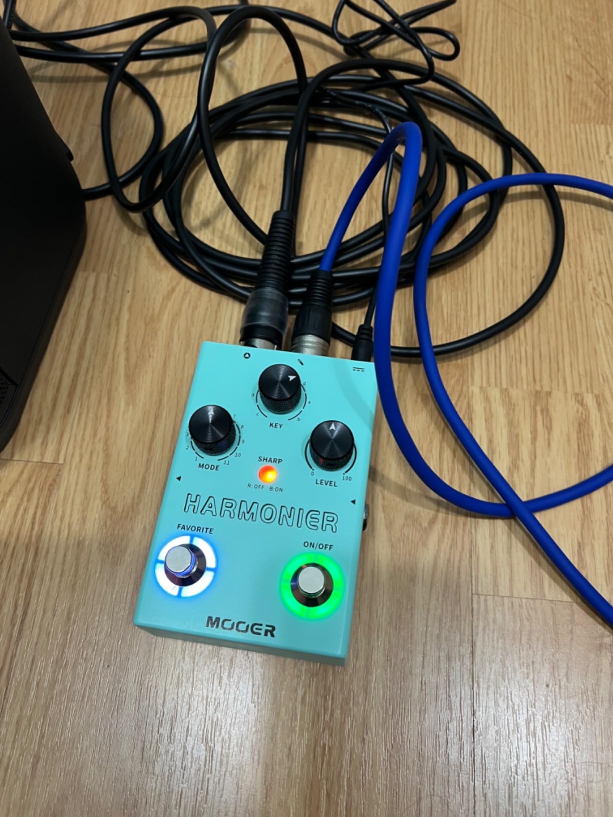 MOOER Harmonier Vocal Effects Processor Guitar Voice Pedal Vocal Stompbox Microphone Amplifier for Live Singing Streaming Recording (MVP2) - Customer Photo 1