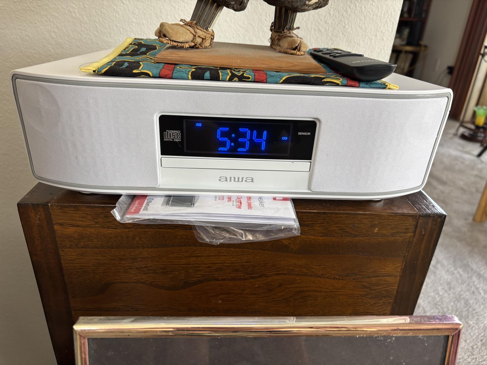 AIWA Exos Home Speaker, Premium 30W RMS Sound System with CD Player, Bluetooth Connectivity, FM Radio, Optical Digital Input, Dual 1 AIWA Exos Home Speaker, Premium 30W RMS Sound System with CD Player, Bluetooth Connectivity, FM Radio, Optical Digital Input, Dual 1