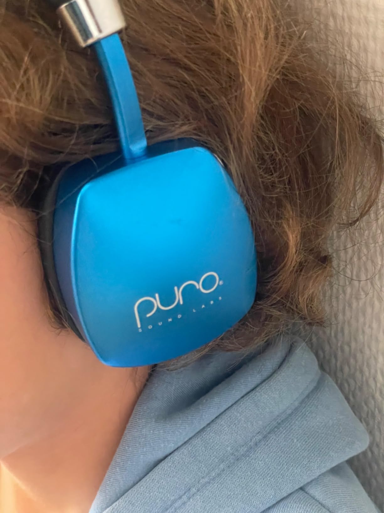 Puro Sound Labs PuroQuiet Plus Noise Cancelling Headphones for Kids, Bluetooth Kids On Ear Headphones with Mic, Lightweight On-Ear Design, Studio-Grade Sound (Teal) - Customer Photo 1