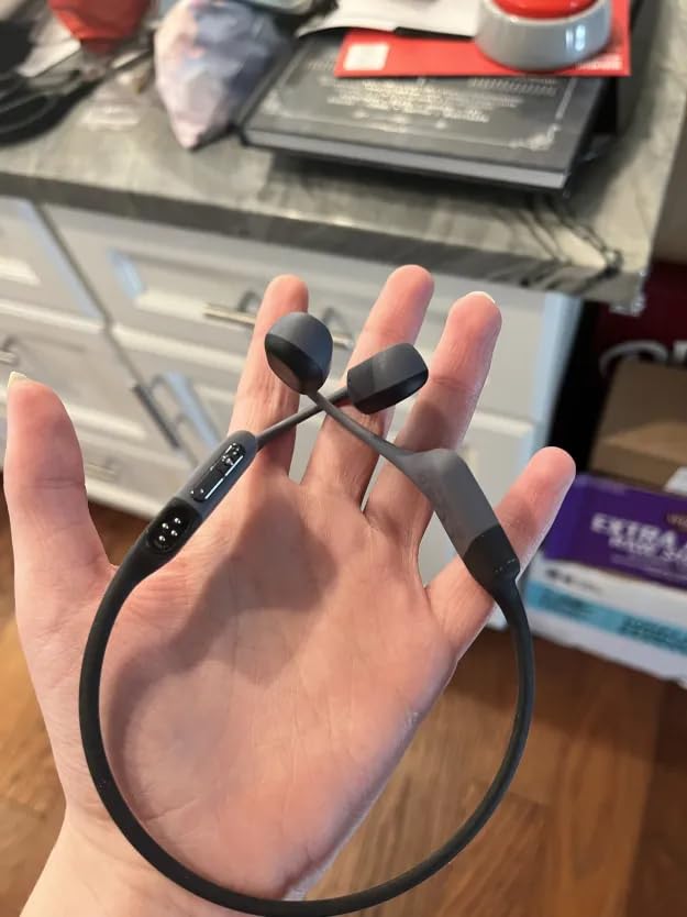 SHOKZ OpenSwim Pro - Open-Ear Bluetooth & MP3 Bone Conduction Sport Headphones, Swimming Headphones, IP68 Waterproof, Grey - Customer Photo 3