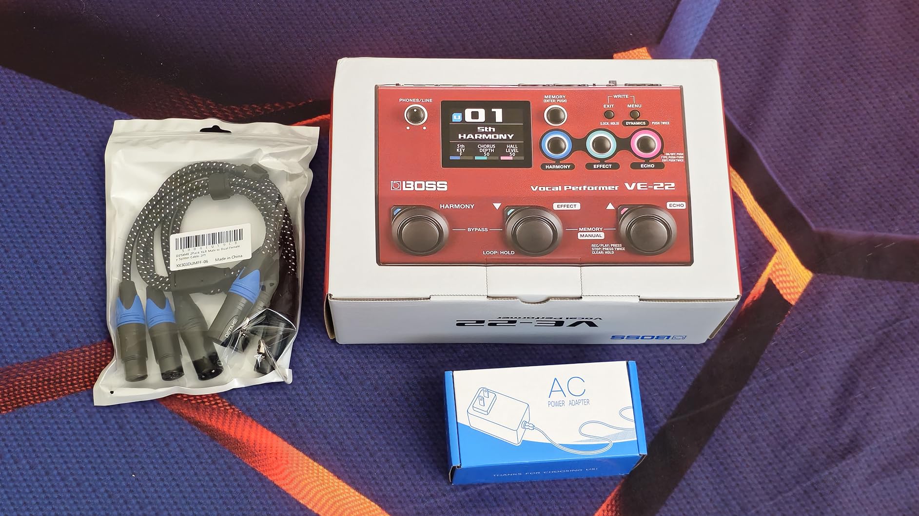 BOSS VE-22 Vocal Performer | Advanced Multi-Effects Processor for Singers | Powerful Harmony & Doubling Functions | Auto Pitch Correction | Ideal for Stage Performance, Recording, Livestreaming & More - Customer Photo 2