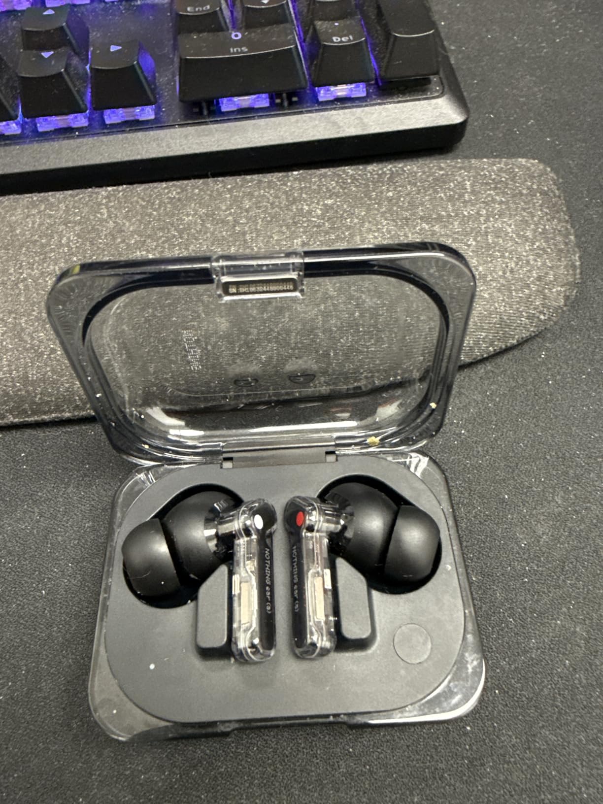 Nothing Ear (a) Wireless Earbuds, 45dB Hybrid Noise Cancelling Earbuds, Hi-Res Audio, Advanced Equaliser, Dual Connect, 6 Mics, 42.5H Playtime Ear Buds Wireless Bluetooth, Black - Customer Photo 1