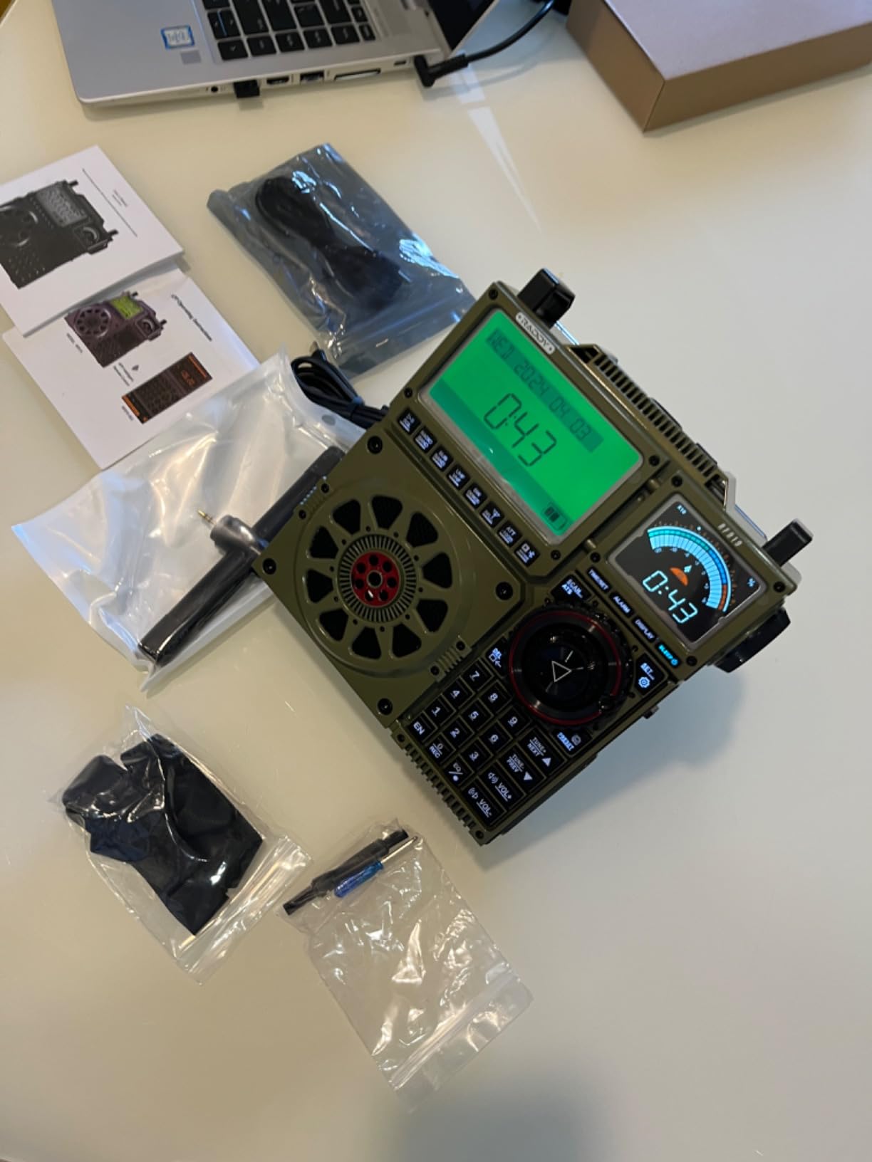 Raddy RF919 SSB Shortwave Radio with NOAA Weather Band, Full Band FM AM SW VHF UHF AIR CB WB and SSB Receiver, with Antenna Tuner, 3 External Antenna Ports, 5000mAh Rechargeable Battery (Black) - Customer Photo 2