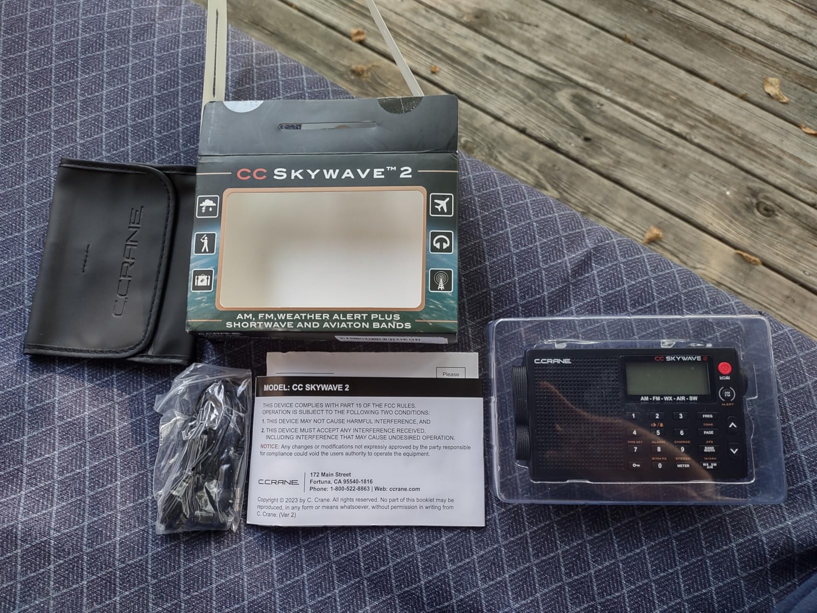 C. Crane CC Skywave 2 AM, FM, Shortwave, NOAA Weather + Alert, VHF Aviation Band Radio customer photo 1