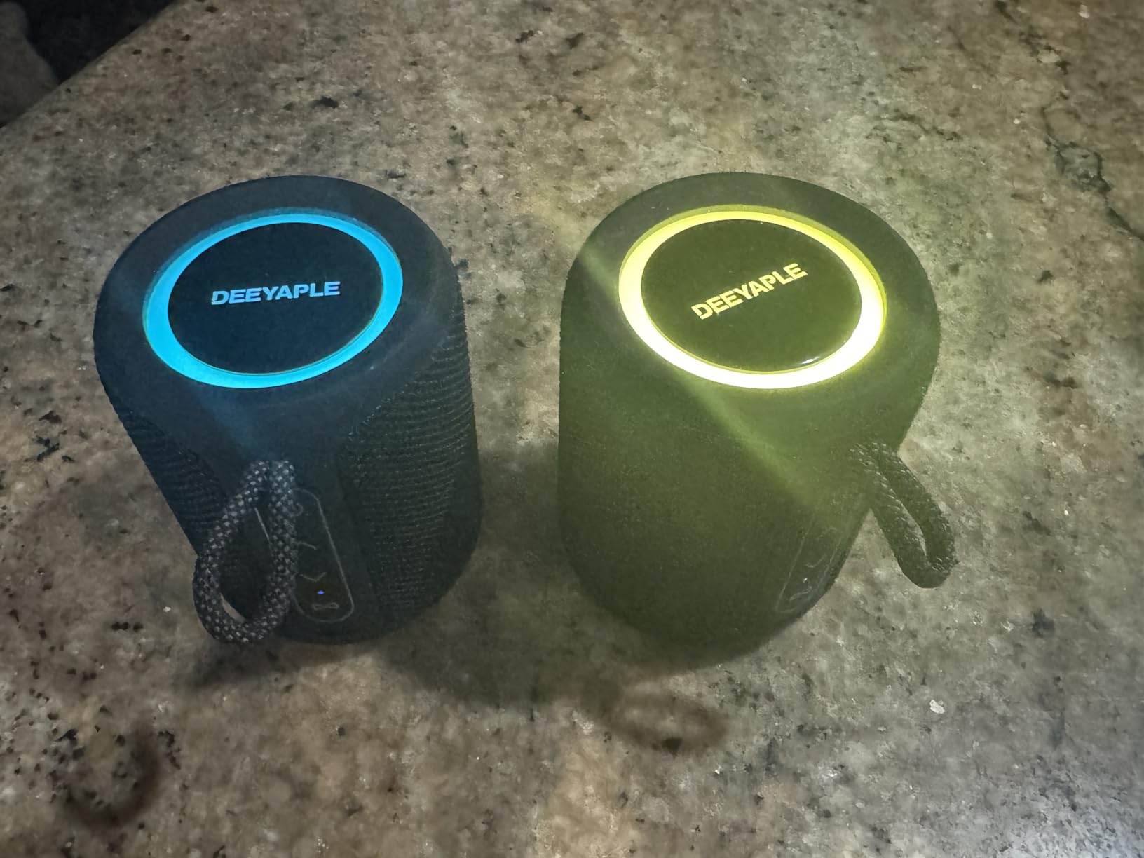 Bluetooth Speaker Wireless,IP67 Waterproof & Dustproof Portable Speaker with Lights,15W Loud Stereo Sound, 2500mAh Battery All Day Playtime, TWS Pairing, BT5.3, Home/Party/Outdoor/Beach (Black) - Customer Photo 2