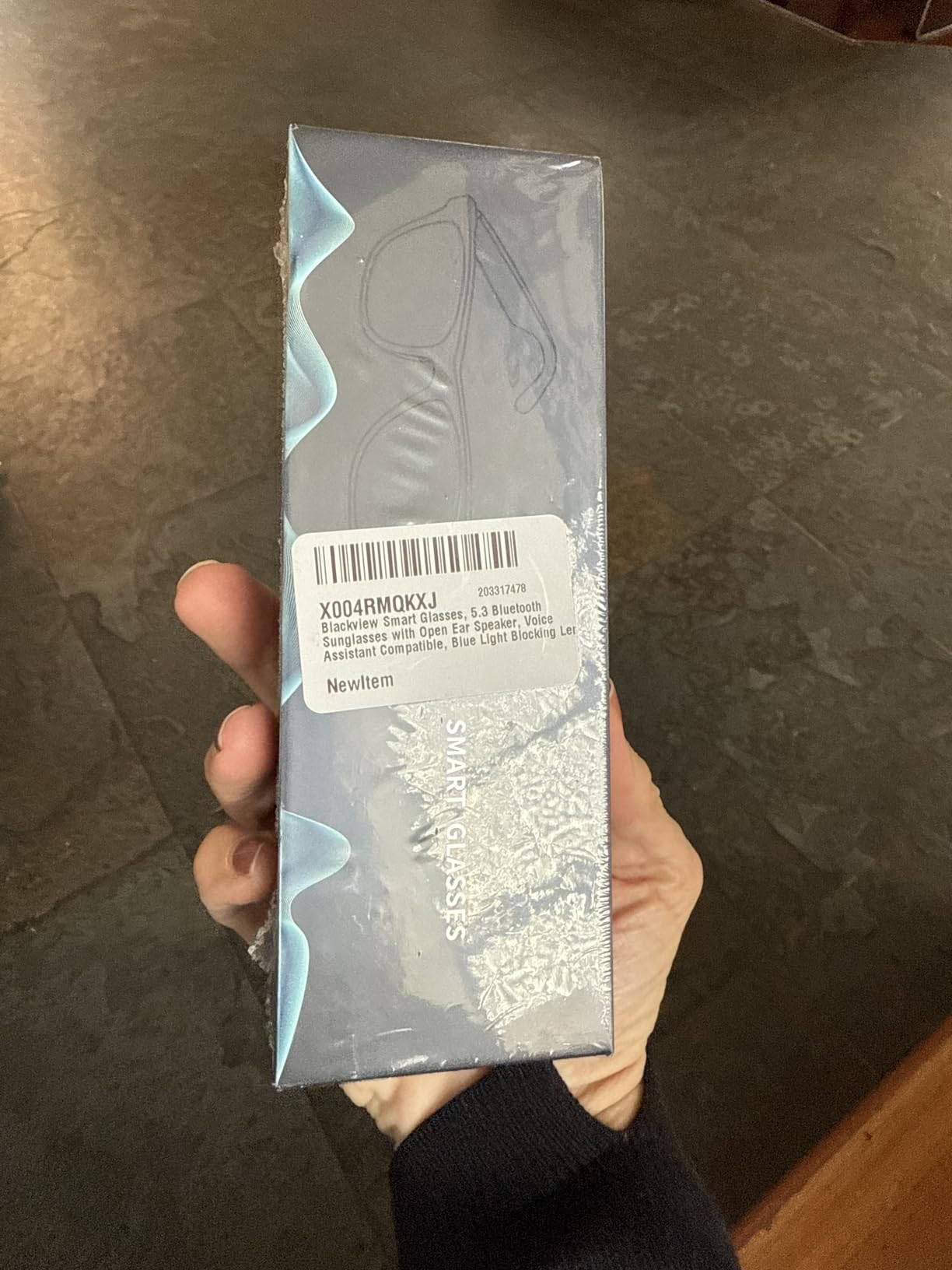 Blackview Smart Glasses, 5.3 Bluetooth Sunglasses with Open Ear Speaker, Voice Assistant Compatible, Blue Light Blocking Lens - Customer Photo 2