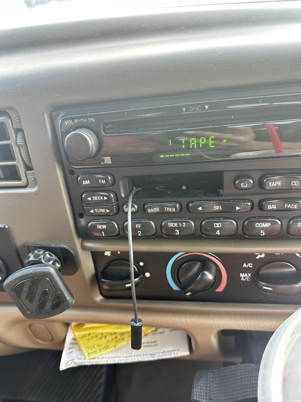 Car Audio Cassette to Aux Adapter, Wireless Cassette Audio Receiver, Cassette Player Bluetooth 5.0 Cassette Aux Adapter for Car, Cell Phone, MP3, etc. Black Customer Review Car Audio Cassette to Aux Adapter, Wireless Cassette Audio Receiver, Cassette Player Bluetooth 5.0 Cassette Aux Adapter for Car, Cell Phone, MP3, etc. Black - Customer Photo 1