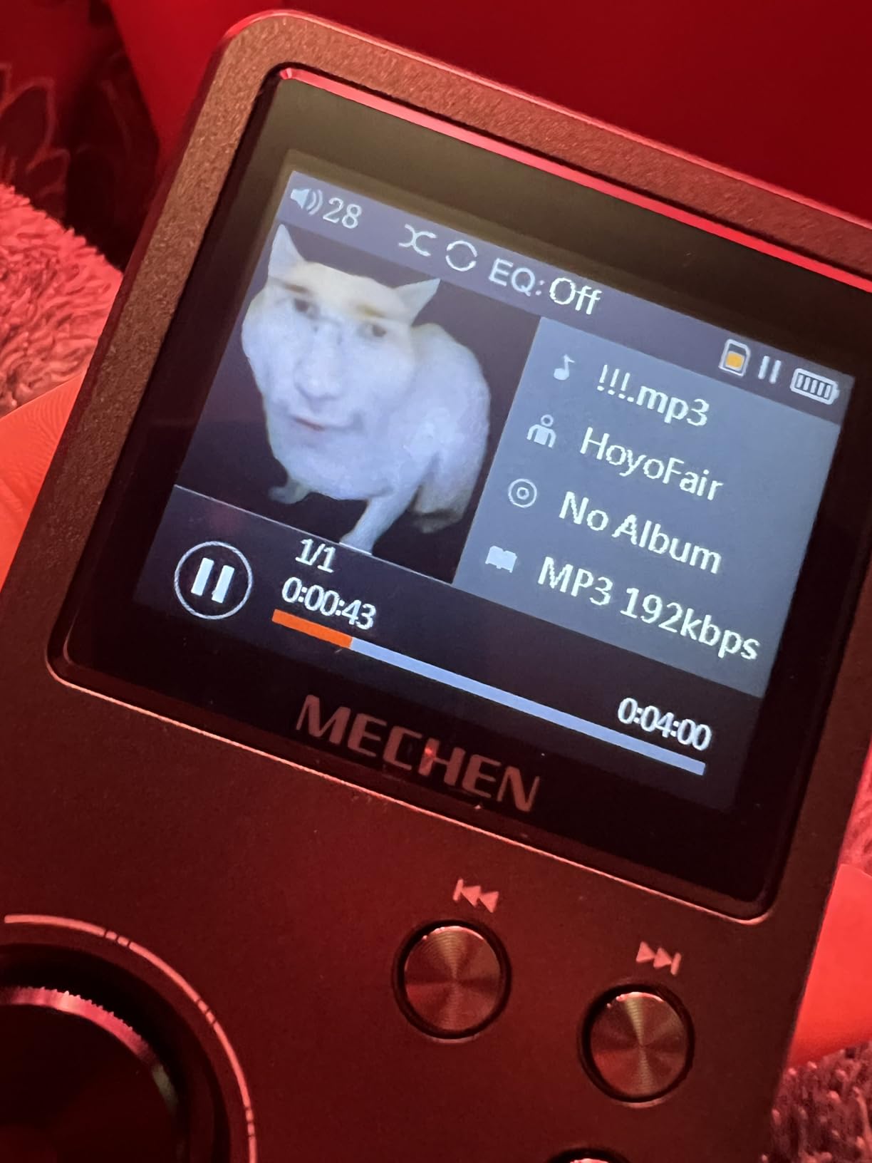 MECHEN M30 HiFi MP3 Player, Lossless DSD High Resolution Digital Audio Music Player, High-Res Portable Audio Player with 64GB Memory Card (Gray) - Customer Photo 1