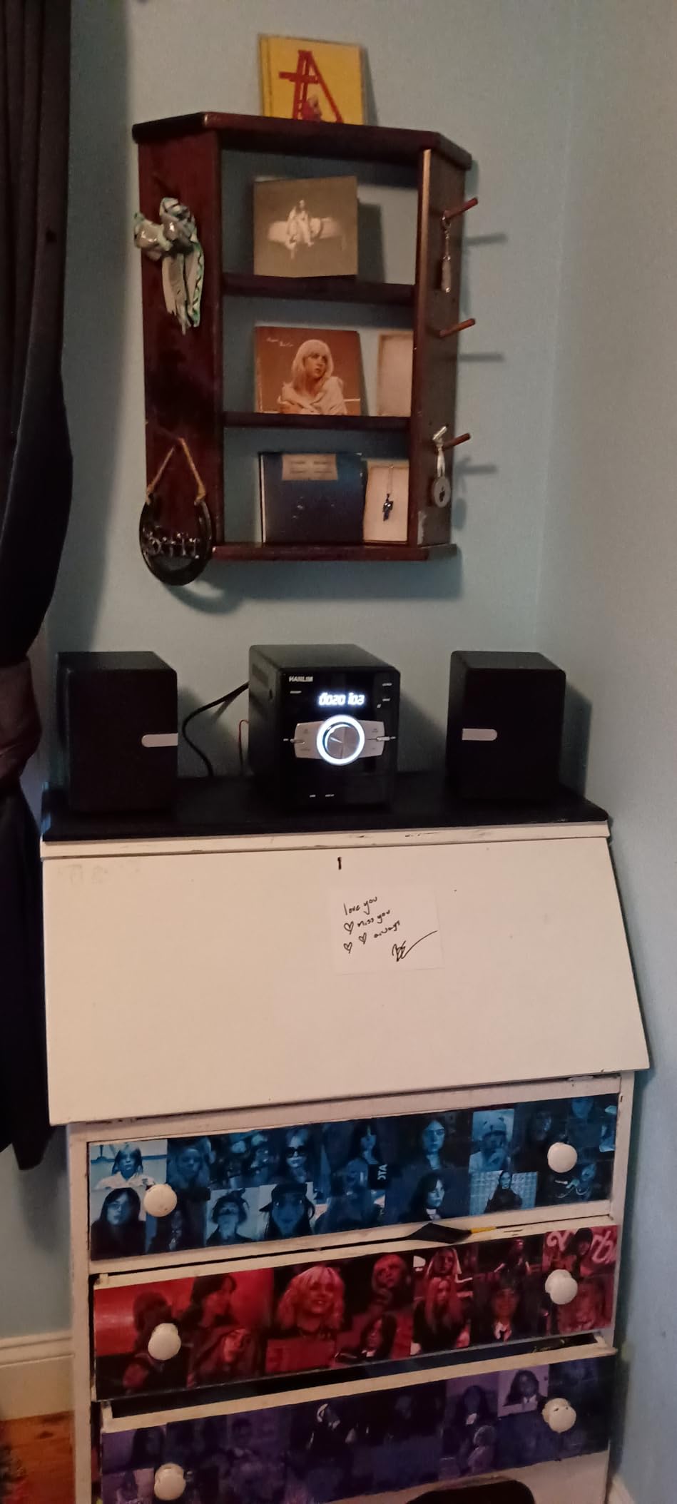 Home Stereo System with CD Player, FM Radio, Bluetooth, AUX in, USB in, Earphone Jack, Remote Control Included, 30W HiFi Shelf Stereo System - Customer Photo 1
