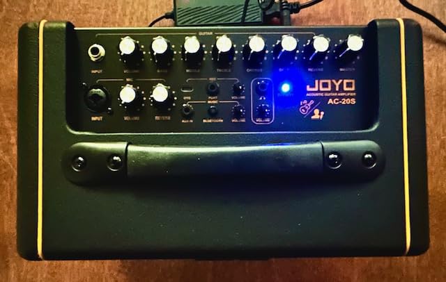 JOYO 20W Guitar Amp for Acoustic Guitar Built-in Bluetooth and Battery with Reverb Chorus Delay Effect for Practicing and Outdoors (AC-20S) Customer Review JOYO 20W Guitar Amp for Acoustic Guitar Built-in Bluetooth and Battery with Reverb Chorus Delay Effect for Practicing and Outdoors (AC-20S) - Customer Photo 1