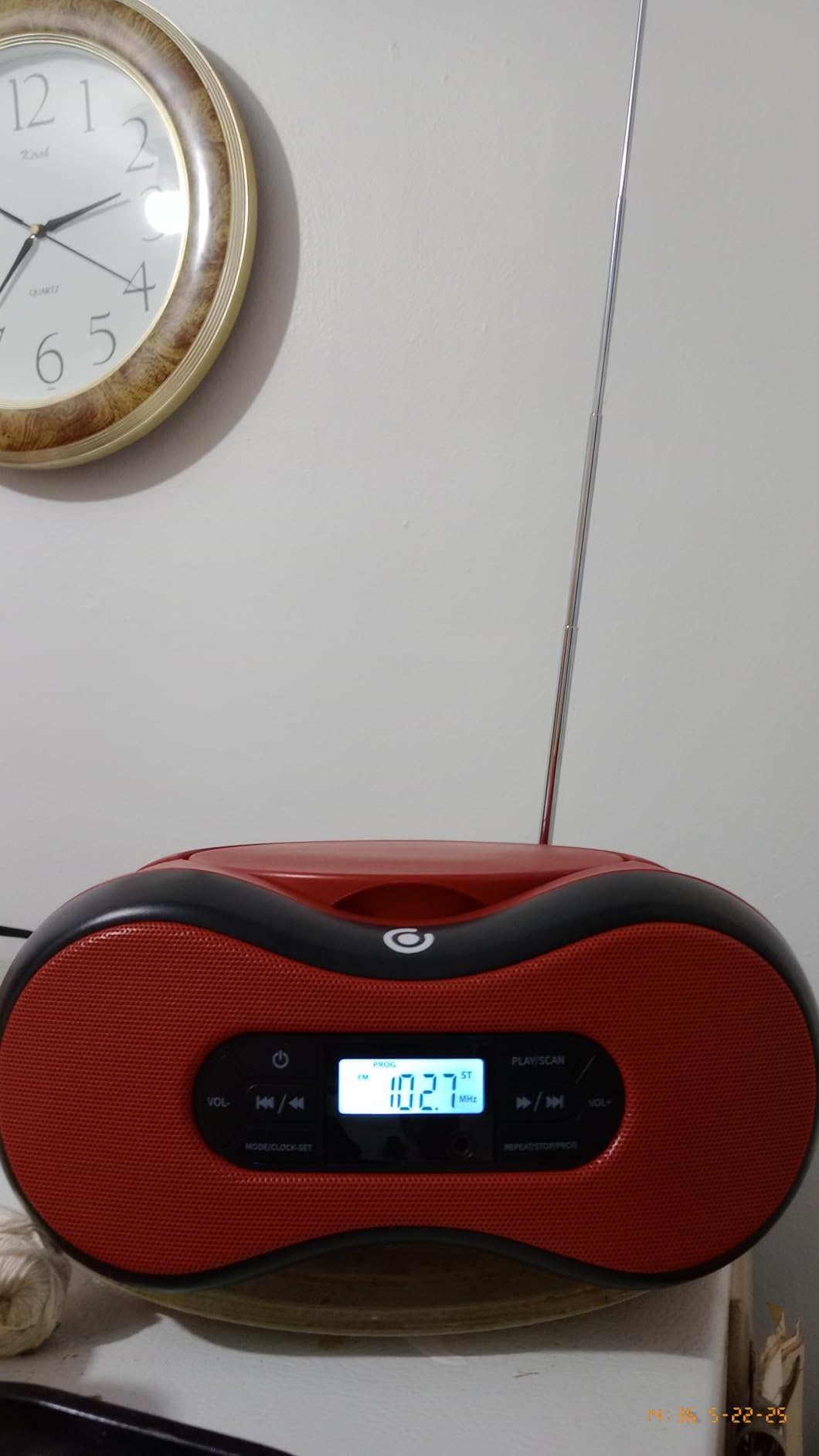 Core Innovations Portable Bluetooth CD Boombox with Digital FM Radio - Customer Photo 2