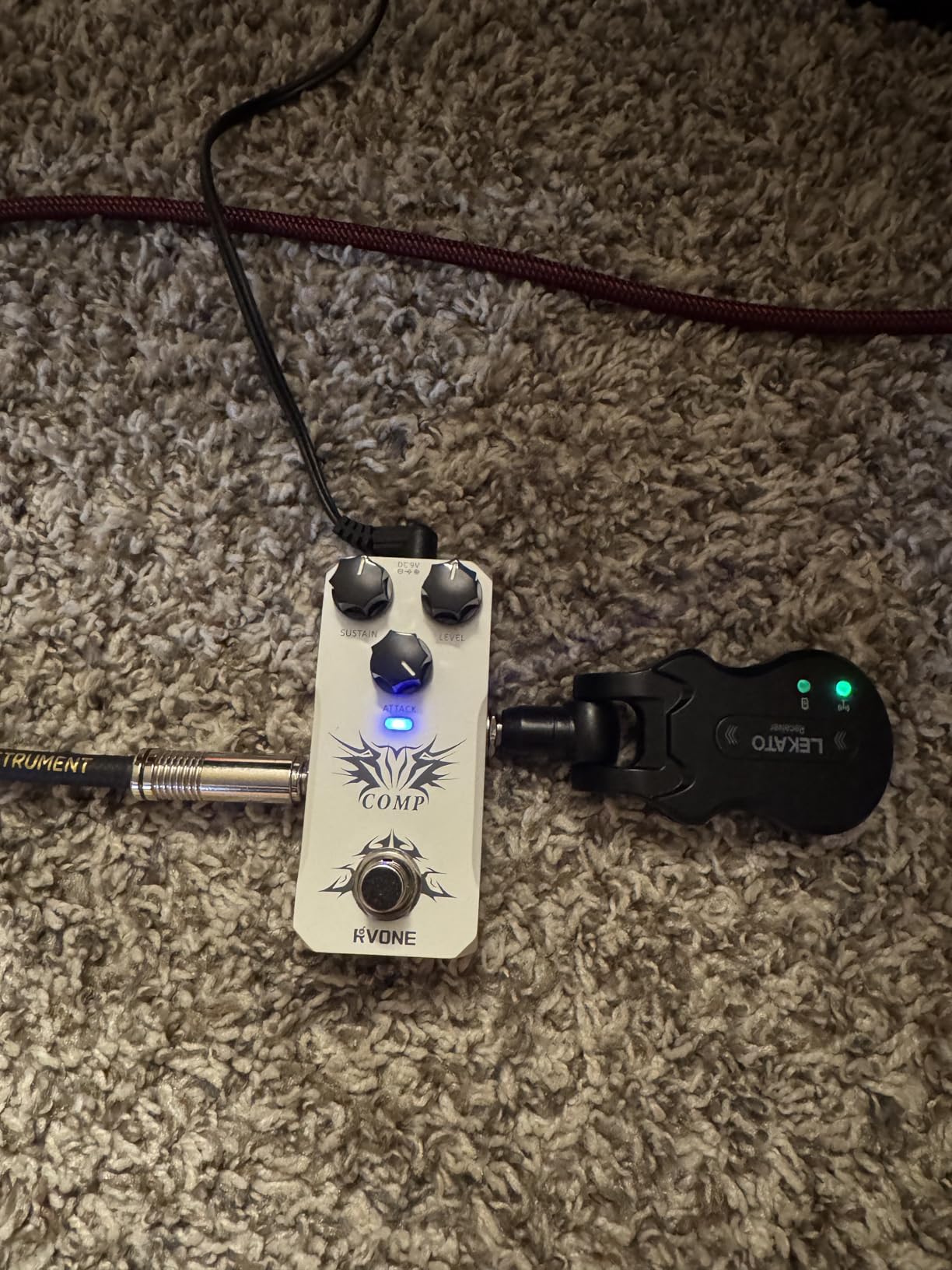 High Gain Distortion Pedal for Electric Guitar, Aluminum Guitar Pedal, Analog Guitar Effects Pedal for Compact Stage & Studio Pedal, True Bypass - Customer Photo 2