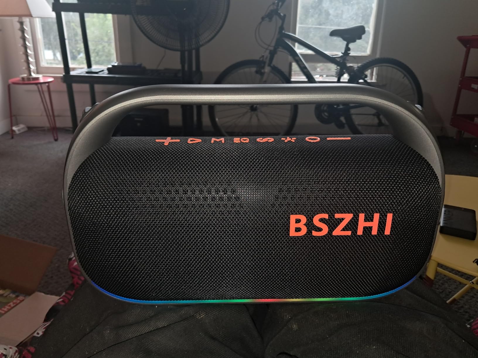 80W(120W Peak) Bluetooth Speaker Loud, Portable IPX6 Waterproof Bluetooth Speakers Wireless TWS for Outdoor, Party, Travel, and Beach Camping with Light, BT5.0, USB/TF Card, AUX Customer Review 80W(120W Peak) Bluetooth Speaker Loud, Portable IPX6 Waterproof Bluetooth Speakers Wireless TWS for Outdoor, Party, Travel, and Beach Camping with Light, BT5.0, USB/TF Card, AUX - Customer Photo 1