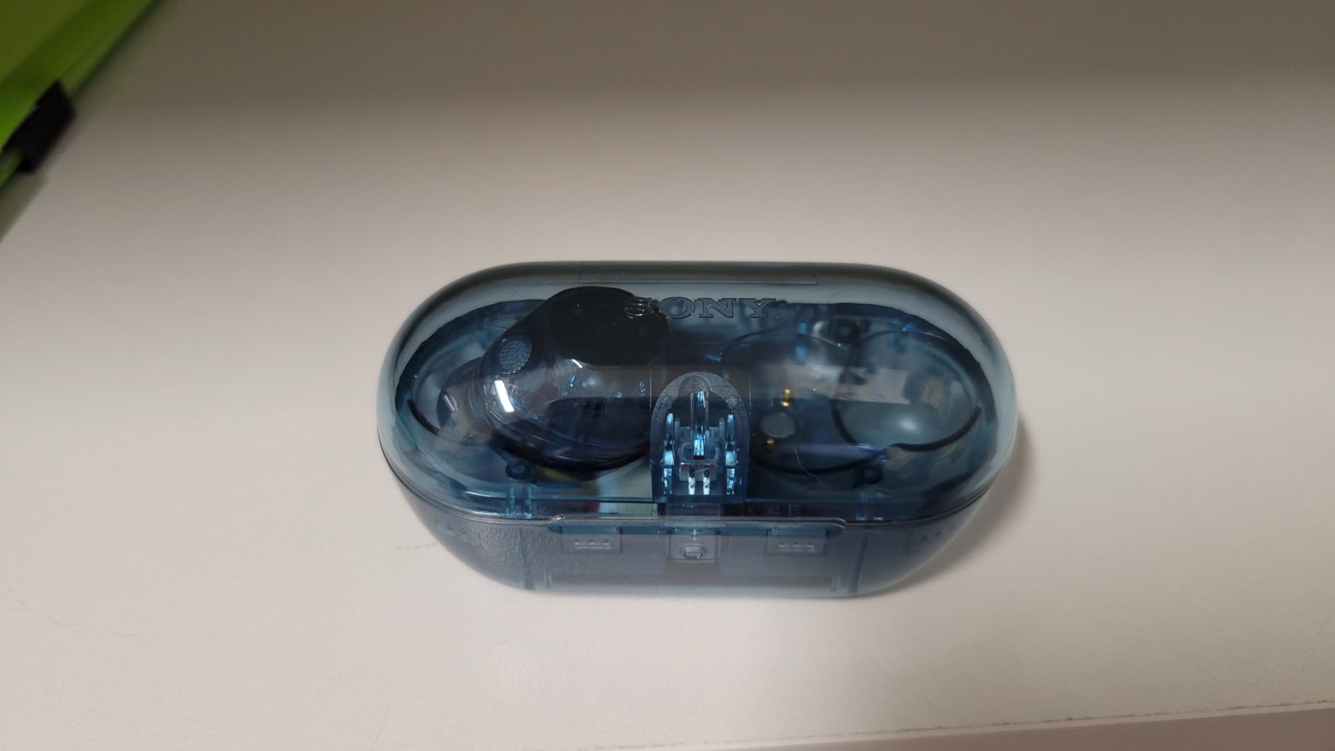 Sony WF-C710N Truly Wireless Noise-Canceling Earbuds with up to 30-Hour Battery Life, Lightweight and Secure, Glass Blue - Customer Photo 1