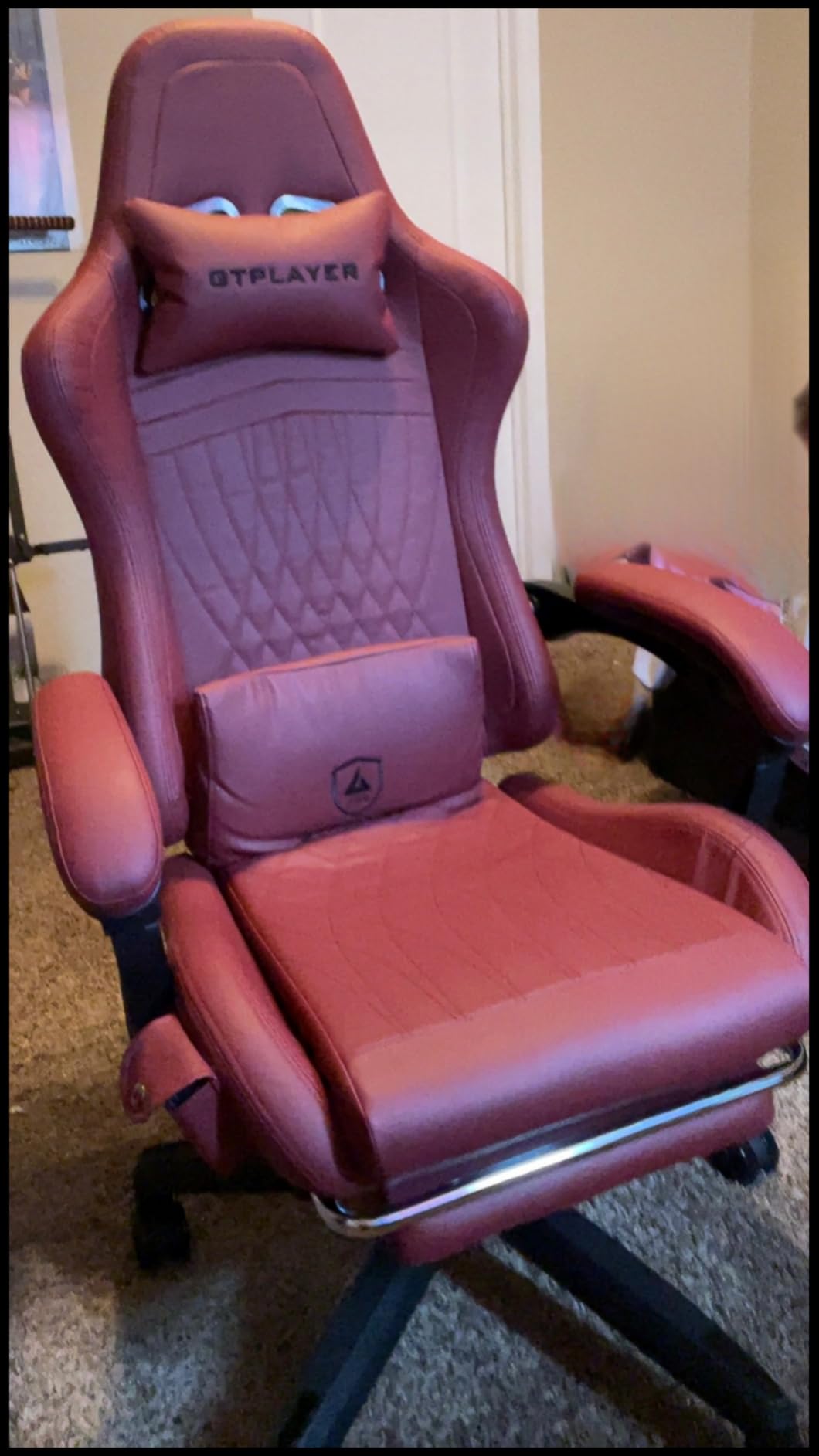 GTPLAYER ACE-PRO Music Gaming Chairs – Built-in Speakers, App Support & Bluetooth Control, Footrest & Pocket, Gamer Chair for Adults, Ivory - Customer Photo 2