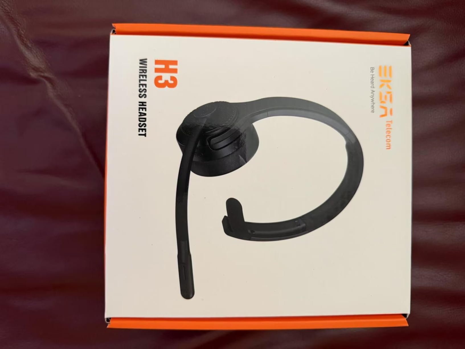 EKSA H3 Trucker Bluetooth Headset V5.4, Wireless Headphones with Mic Noise Cancelling, Mute Button & Replacement Ear Cushion, 65Hrs Driver Bluetooth Headset for Cellphone Office Work - Customer Photo 1