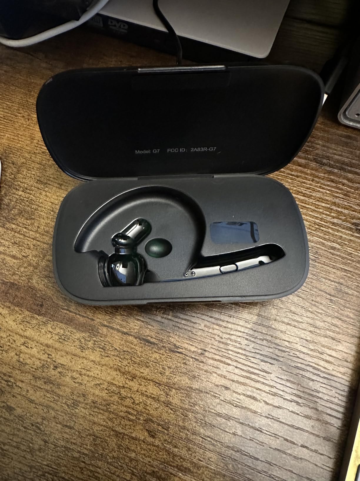 Bluetooth Headset, Wireless Earpiece with Upgrade Noise Canceling Mic,500mAh Charging Case Support 72H Talking Time,Hand-Free Headphones with Mute Button for Computer Cell Phones Trucker Work Customer Review Bluetooth Headset, Wireless Earpiece with Upgrade Noise Canceling Mic,500mAh Charging Case Support 72H Talking Time,Hand-Free Headphones with Mute Button for Computer Cell Phones Trucker Work - Customer Photo 3