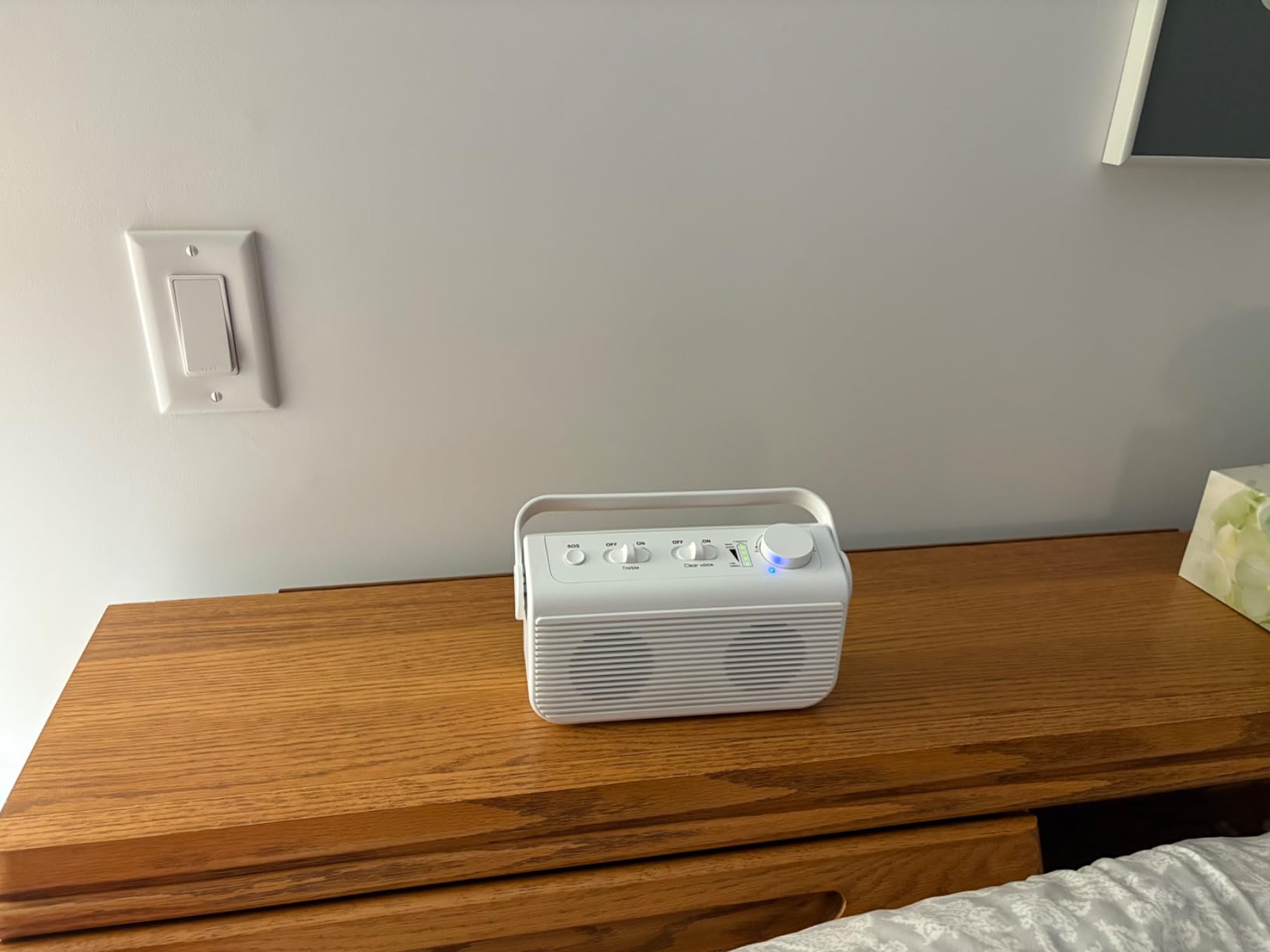 ANSTEN Wireless Speakers for TV, 2.4G Wireless TV Speaker with SOS Switch, Clarifying Dialog Potable TV Speakers for Hard of Hearing and Elderly, Compatible with Optical RCA AUX TVs, 100FT Range Customer Review ANSTEN Wireless Speakers for TV, 2.4G Wireless TV Speaker with SOS Switch, Clarifying Dialog Potable TV Speakers for Hard of Hearing and Elderly, Compatible with Optical RCA AUX TVs, 100FT Range - Customer Photo 2