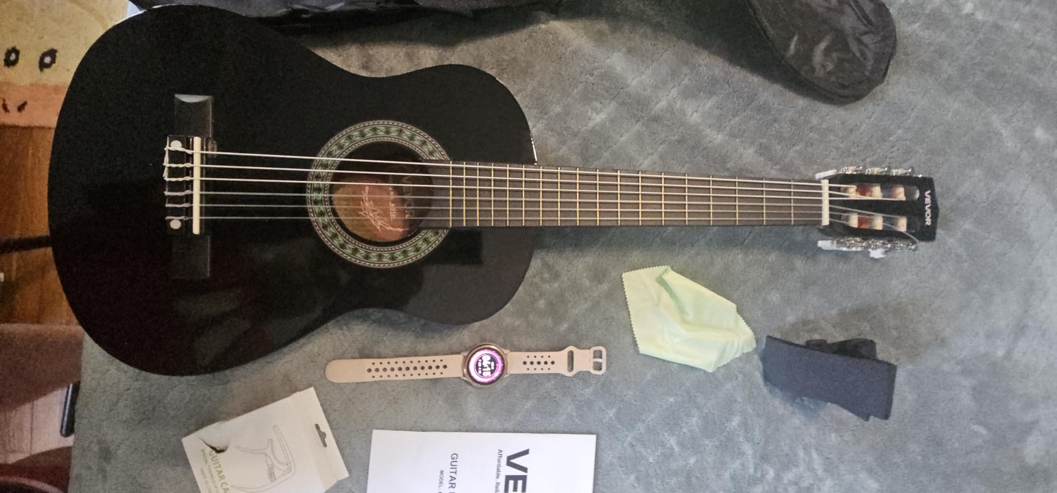 VEVOR Acoustic Guitar, Classical Guitar Starter Kit for Beginners, with Nylon Strings, Basswood Guitar, for Kids Adults Girls Boys Students Customer Review VEVOR Acoustic Guitar, Classical Guitar Starter Kit for Beginners, with Nylon Strings, Basswood Guitar, for Kids Adults Girls Boys Students - Customer Photo 1