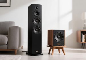 Floor Standing vs Bookshelf Speakers [cy]: Complete Guide - Power of Ten