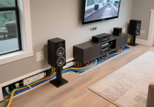 How to Hide Speaker Wire for Surround Sound