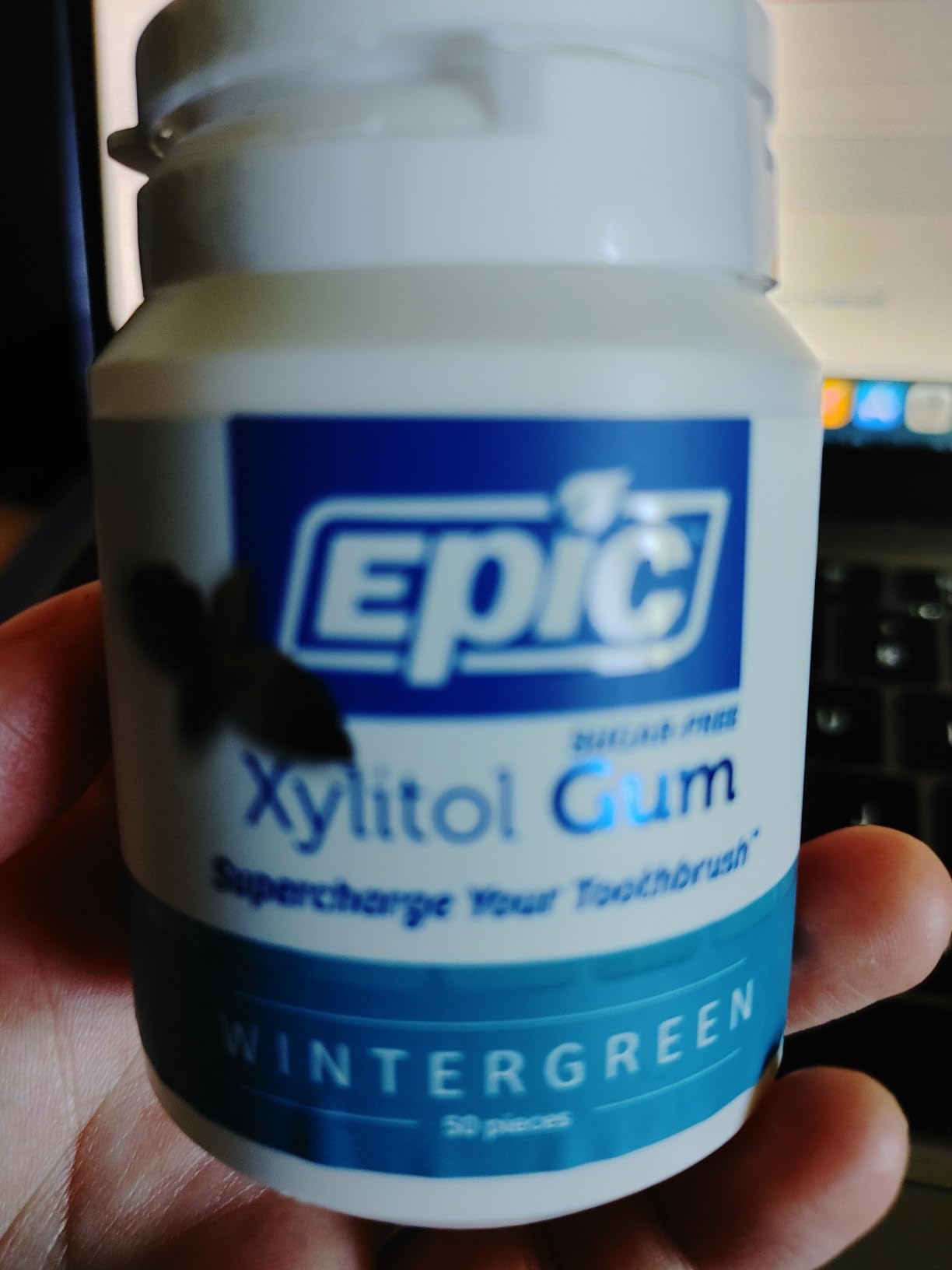 Epic 100% Xylitol Peppermint Chewing Gum - Sugar Free, Aspartame Free Dental Gum - Supports Oral Health & Fresh Breath - 12 Pieces (Pack of 12) - Customer Photo 3
