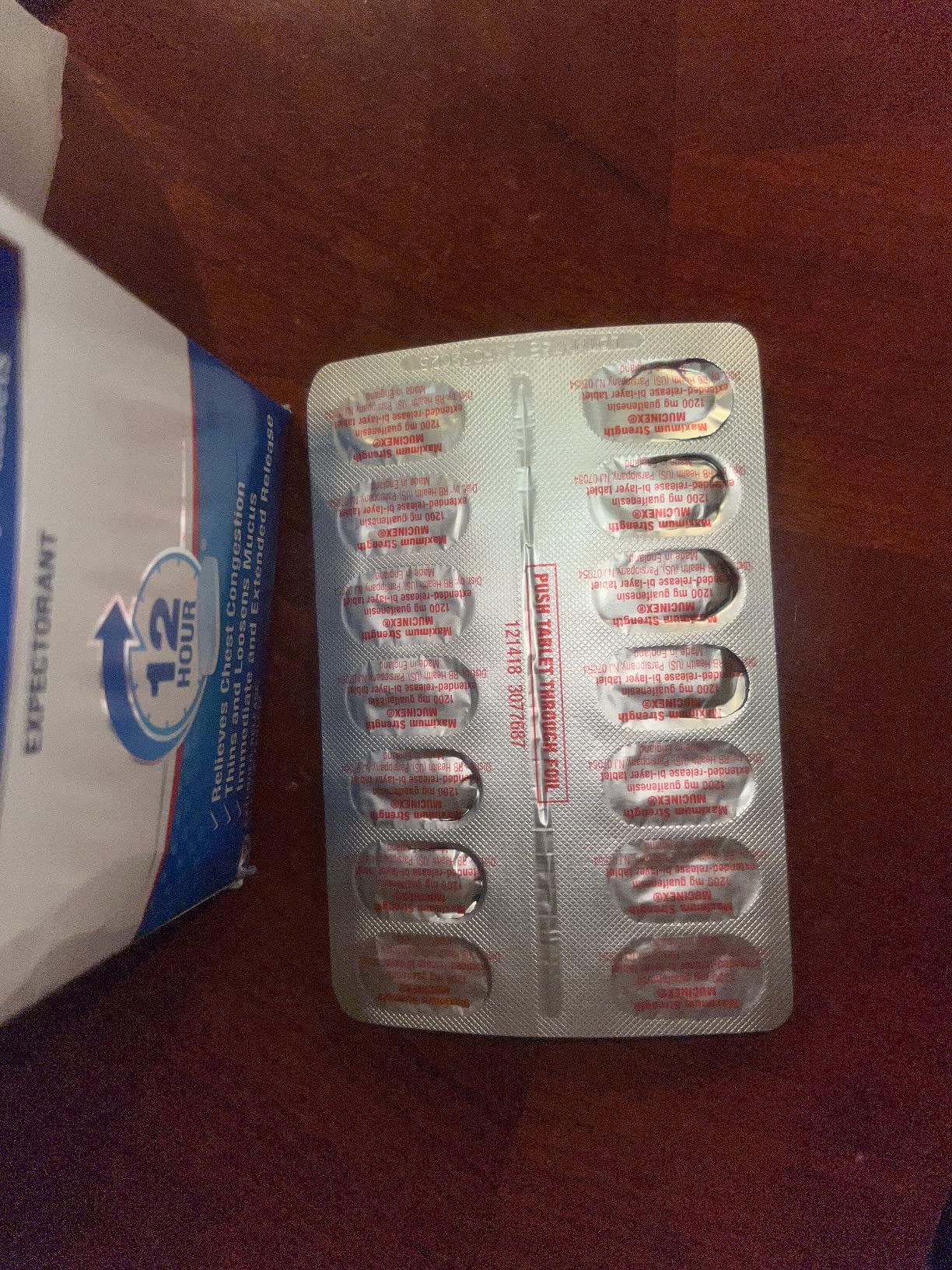 Mucinex 12 Hour Maximum Strength Extended-Release Tablets, 42 Tablets Customer Review Mucinex 12 Hour Maximum Strength Extended-Release Tablets, 42 Tablets - Customer Photo 3