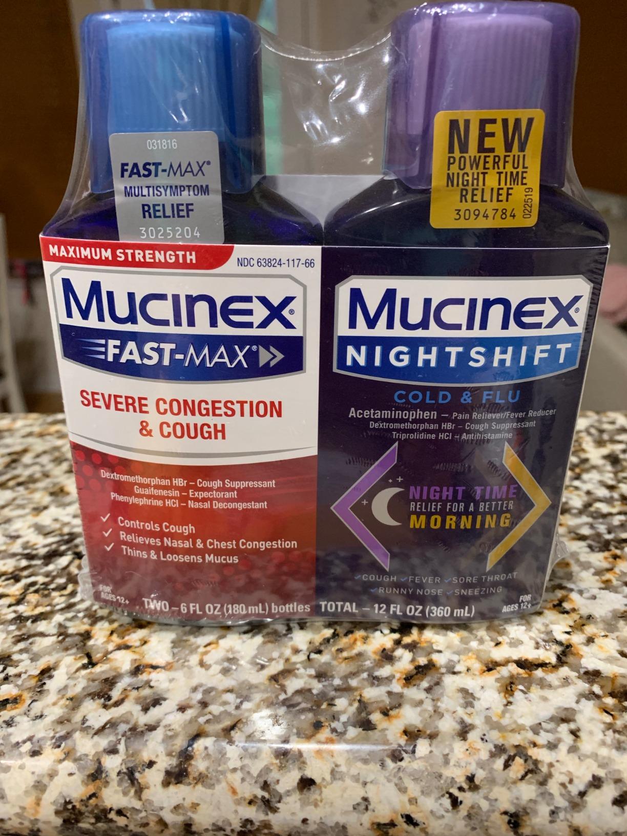 Mucinex Fast-Max Severe Congestion & Cough Medicine, Maximum Strength Symptom Relief, Over-The-Counter Medication, Cold Medicine, Cough Suppressant, Expectorant, Nasal Decongestant, 6 Fl Oz Customer Review Mucinex Fast-Max Severe Congestion & Cough Medicine, Maximum Strength Symptom Relief, Over-The-Counter Medication, Cold Medicine, Cough Suppressant, Expectorant, Nasal Decongestant, 6 Fl Oz - Customer Photo 2