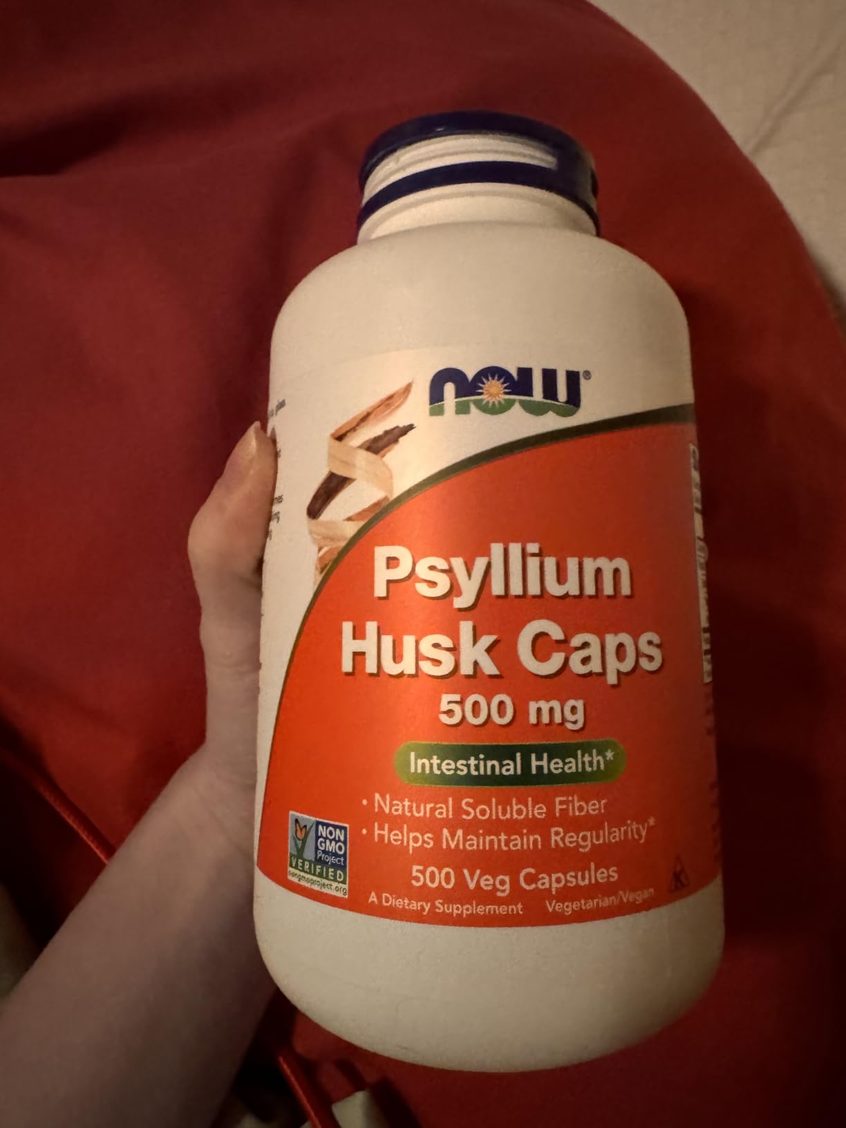 NOW Foods Supplements, Psyllium Husk Caps 500 mg, Non-GMO Project Verified, Natural Soluble Fiber, Intestinal Health*, 200 Veg Capsules - Customer Photo 4