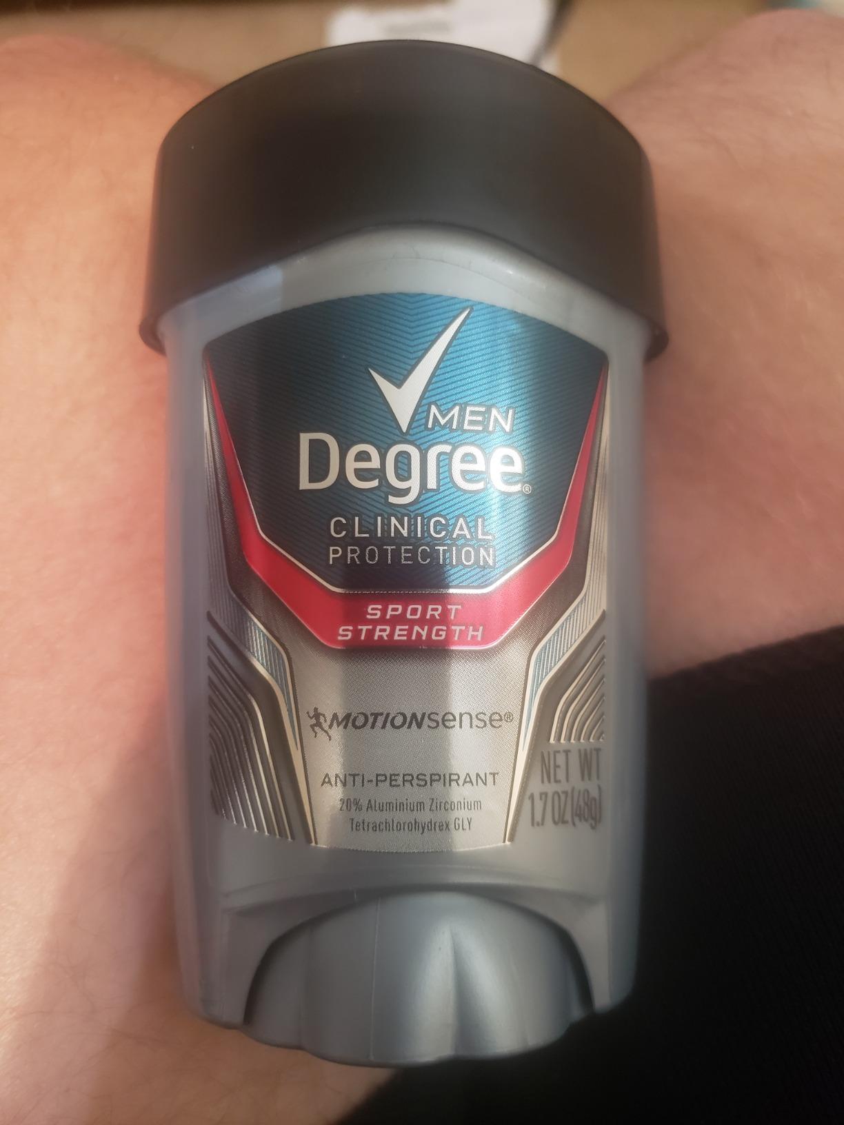Degree Men Antiperspirant Deodorant Clean 72-Hour Sweat & Odor Protection Prescription-Strength Antiperspirant For Men with MotionSense Technology 1.7 oz - Customer Photo 2