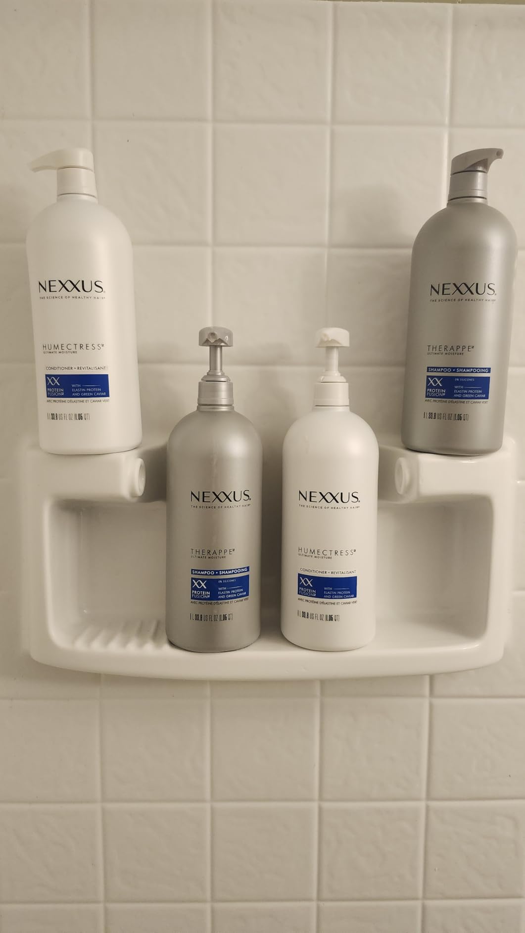 Nexxus Shampoo and Conditioner Therappe Humectress 2 Count for Dry Hair Silicone-Free, Moisturizing Caviar Complex and Elastin Protein for thicker and stronger hair 33.8 oz - Customer Photo 2