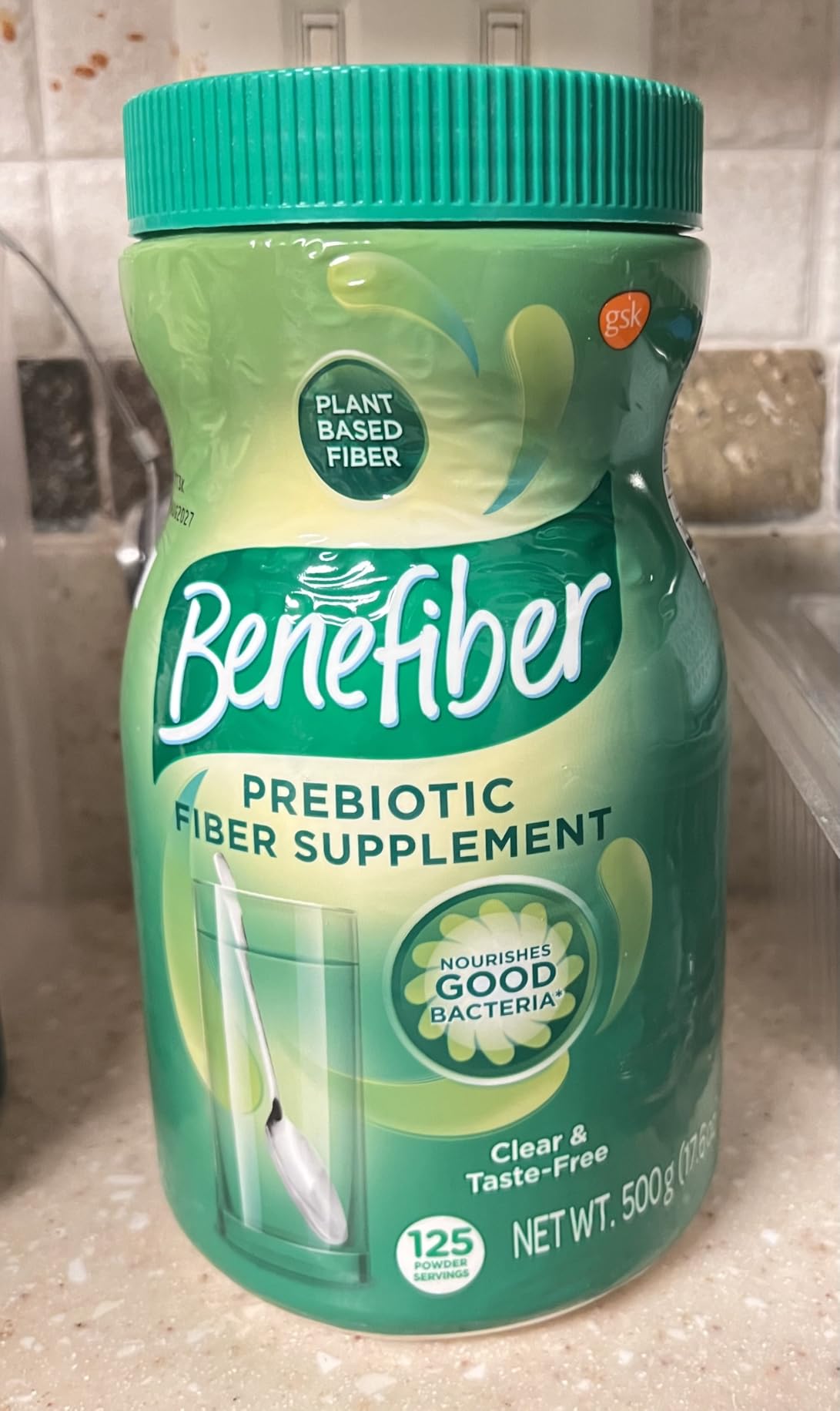 Benefiber Daily Prebiotic Fiber Supplement Powder for Digestive Health, Unflavored - 125 Servings (17.6 Ounces) - Customer Photo 1