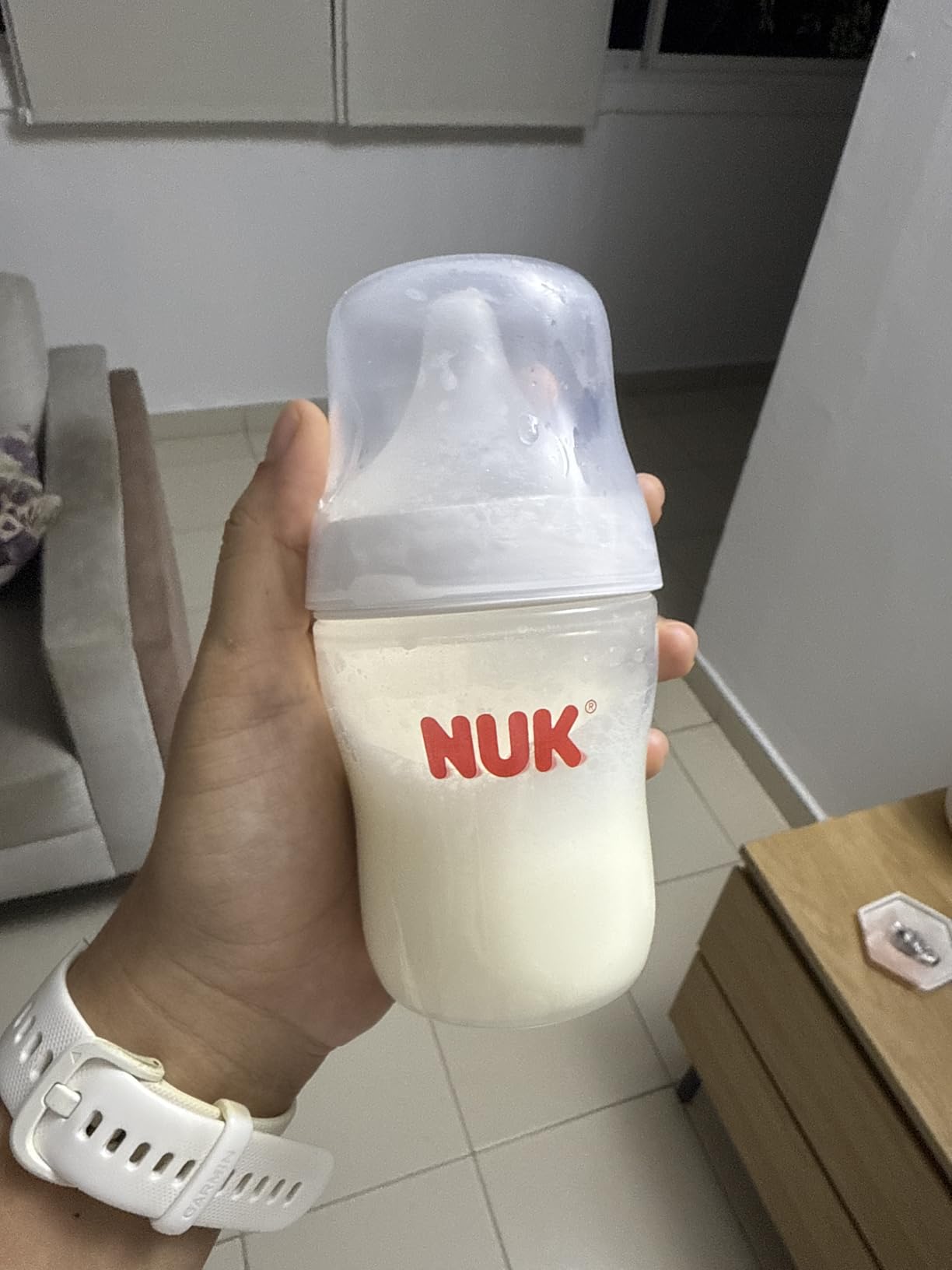 NUK Perfect Match Slow Flow 2-in-1 Natural and Anti-Colic Bottle, 5oz., 4 Pack, BPA Free - Customer Photo 2
