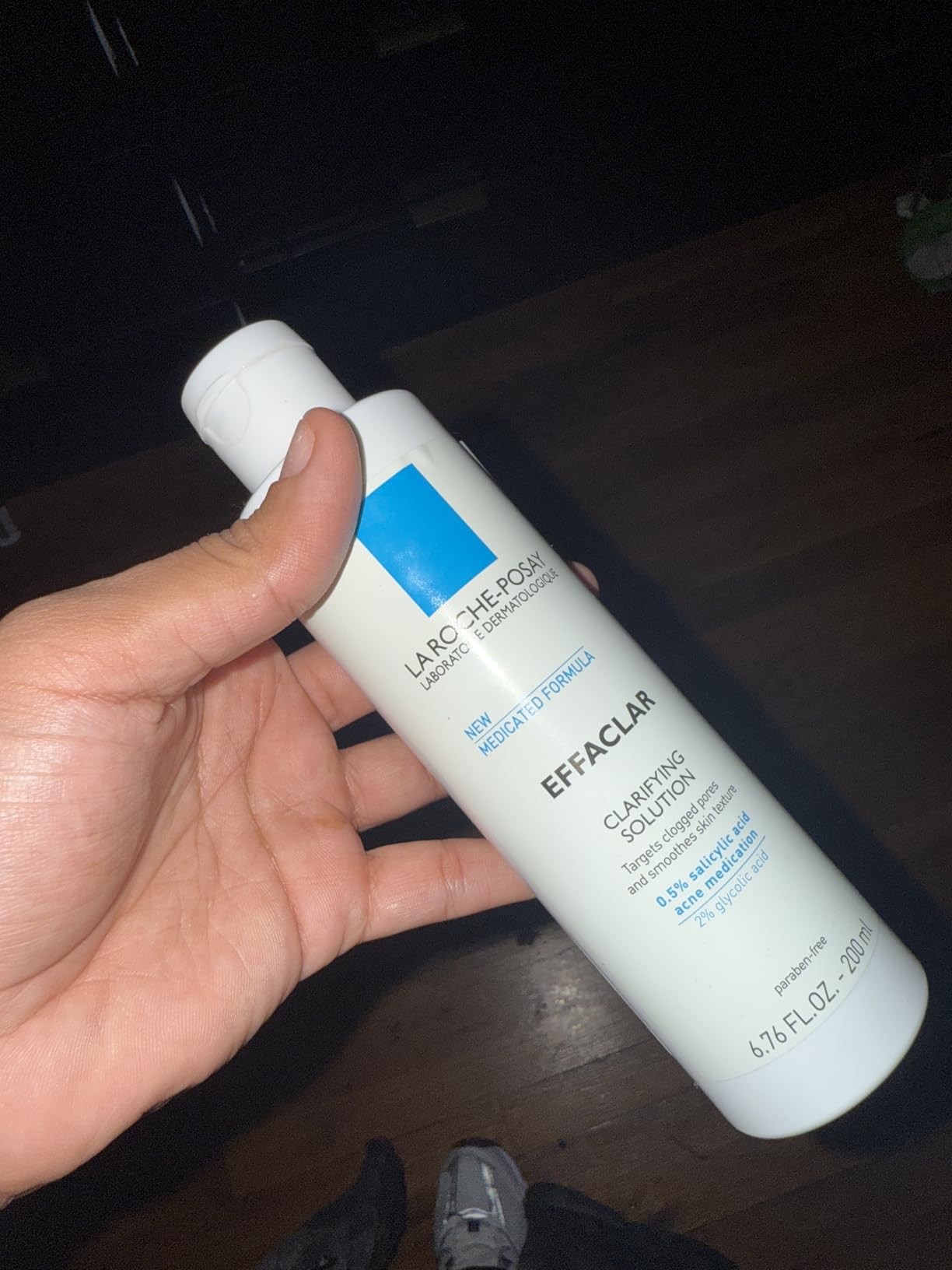 La Roche-Posay Effaclar Clarifying Solution Acne Toner with Salicylic Acid and Glycolic Acid, Pore Refining Oily Skin Toner, Gentle Exfoliant to Unclog Pores and Remove Dead Skin Cells - Customer Photo 1