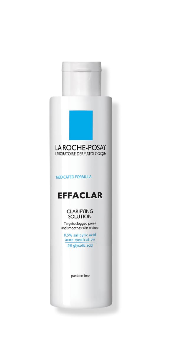 La Roche-Posay Effaclar Clarifying Solution Acne Toner with Salicylic Acid and Glycolic Acid, Pore Refining Oily Skin Toner, Gentle Exfoliant to Unclog Pores and Remove Dead Skin Cells - Customer Photo 2