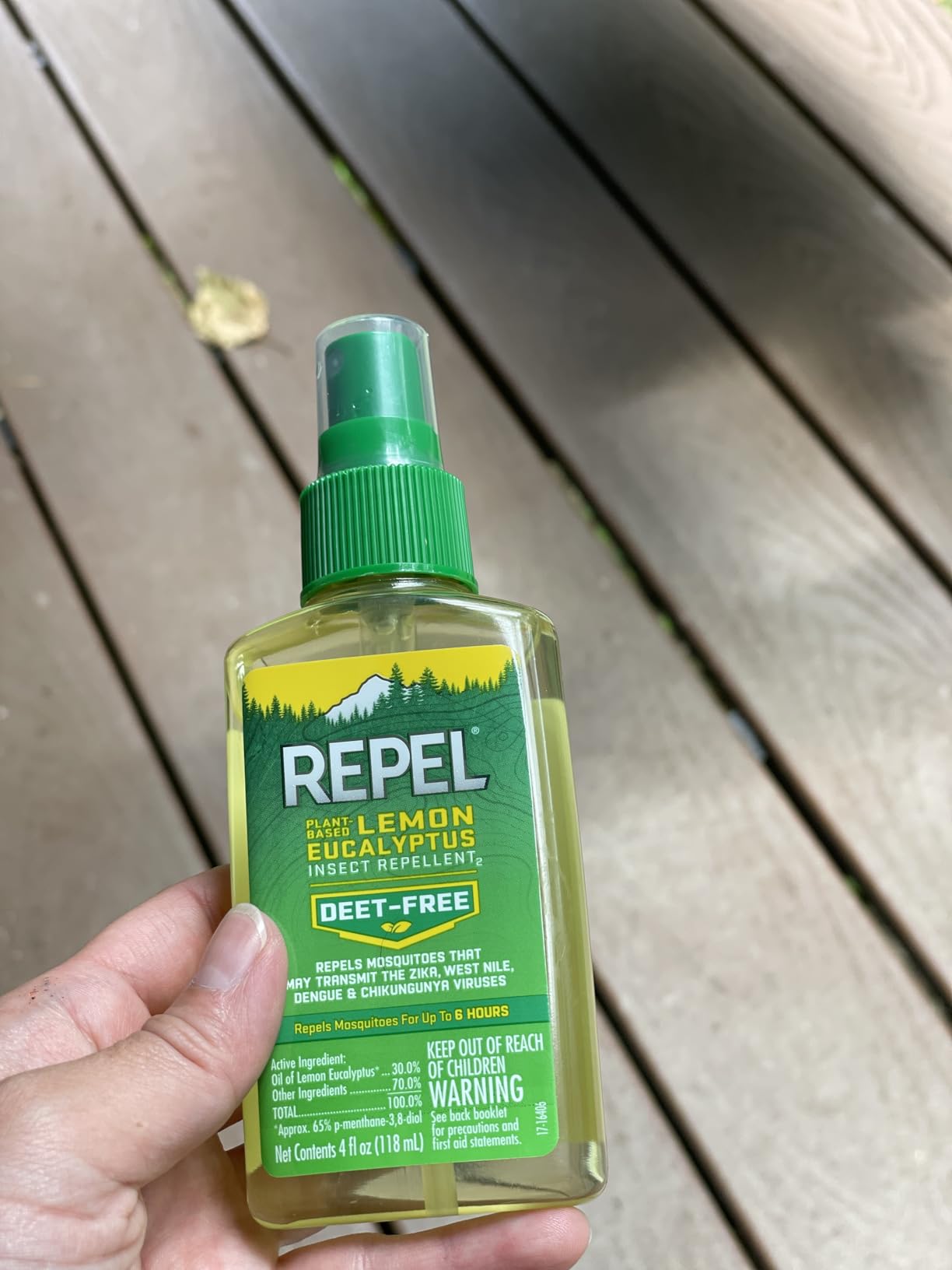 Repel Plant-Based Lemon Eucalyptus Insect Repellent, Mosquito Repellent, Pump Spray, 4 Ounce, (Pack of 2) - Customer Photo 1