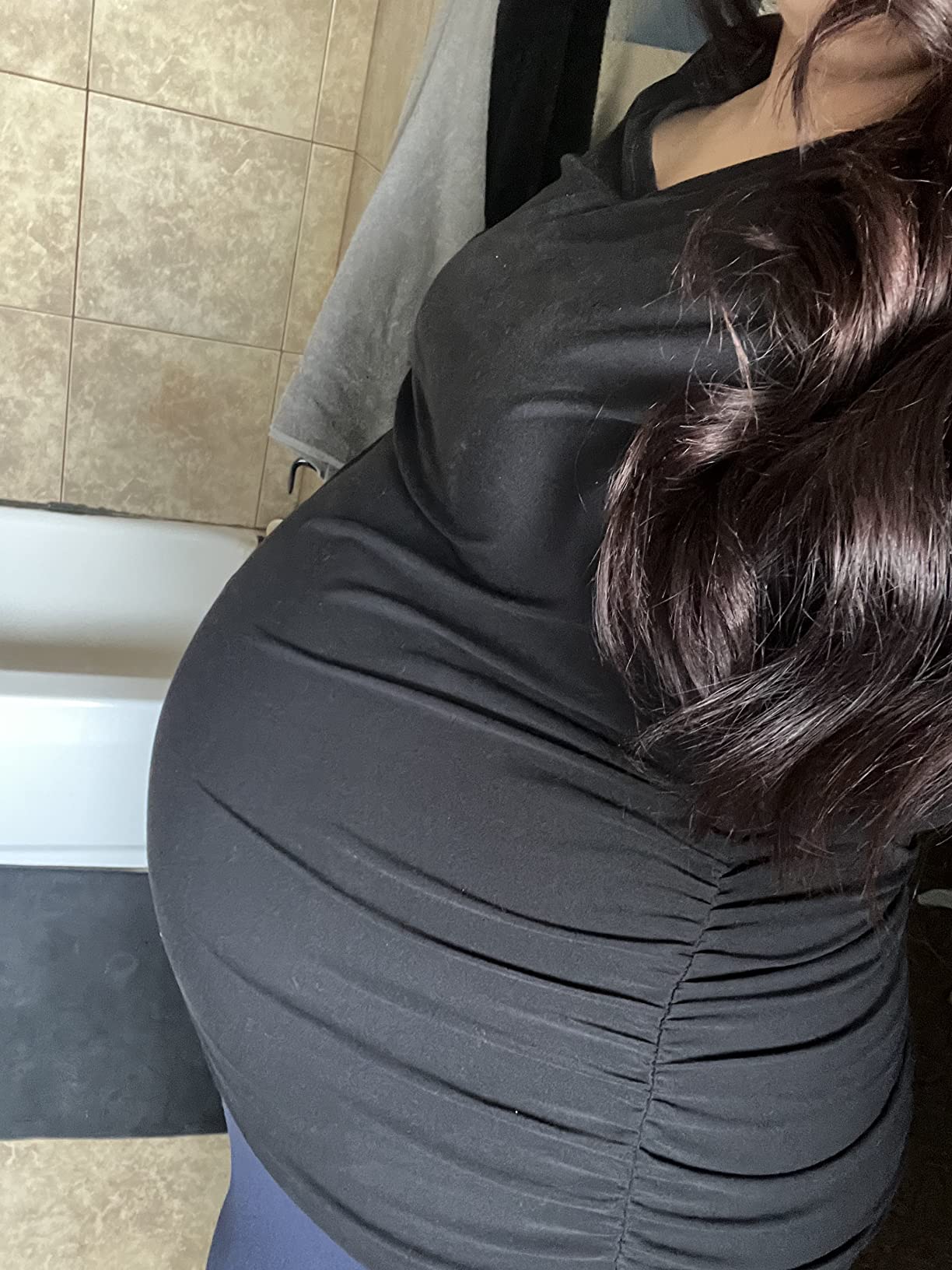 AZMED Maternity Belt Back Support - Adjustable Abdominal Binder for Pregnancy - Belly Band for Pelvic, Waist & Lower Back Comfort - Fits Up to 46 Inches - Beige Customer Review AZMED Maternity Belt Back Support - Adjustable Abdominal Binder for Pregnancy - Belly Band for Pelvic, Waist & Lower Back Comfort - Fits Up to 46 Inches - Beige - Customer Photo 4