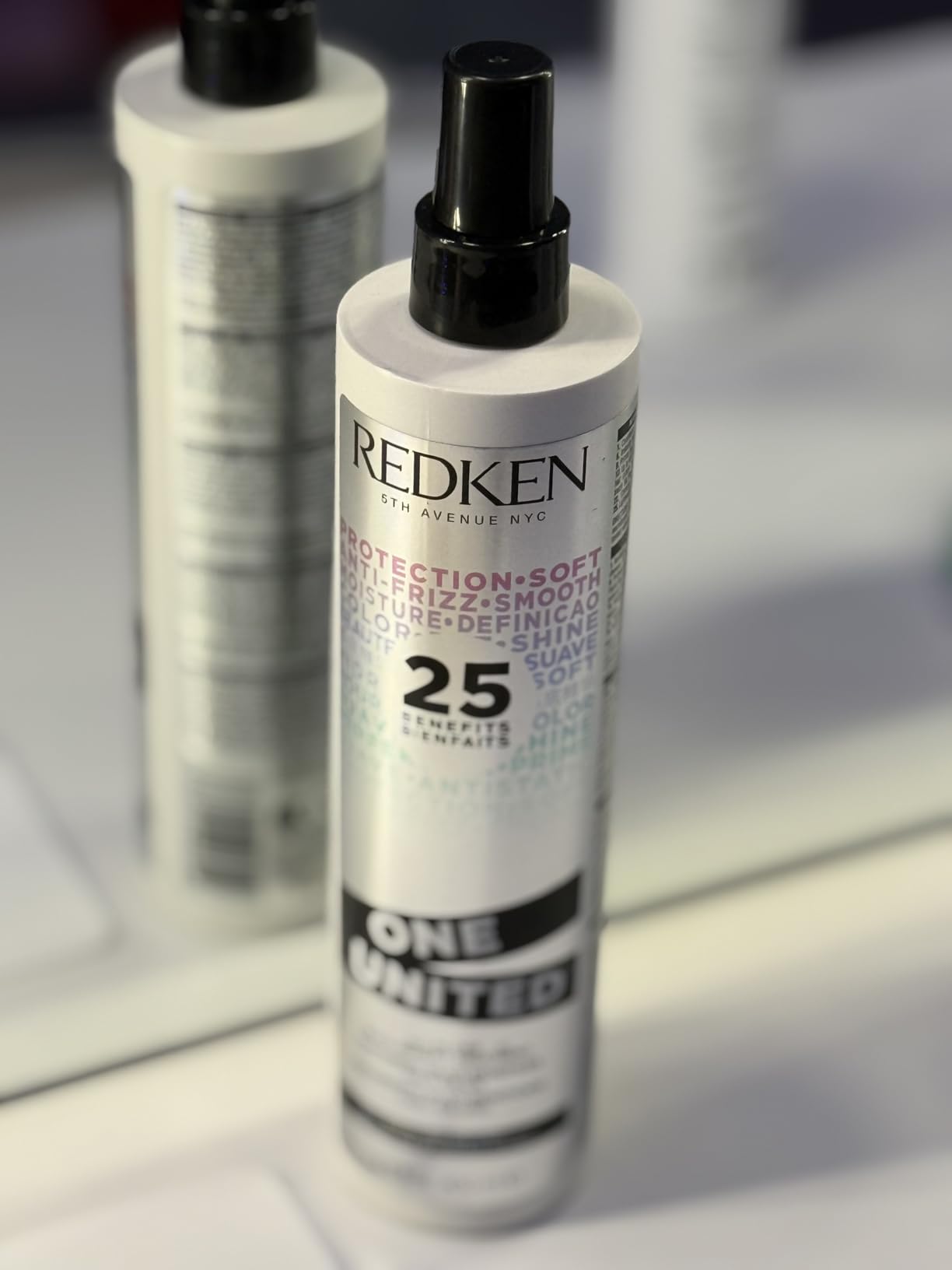 Redken One United All-In-One Leave In Conditioner - Multi-Benefit Leave In Treatment For All Hair Types, Heat Protectant and Detangler Spray, Paraben-Free Customer Review Redken One United All-In-One Leave In Conditioner - Multi-Benefit Leave In Treatment For All Hair Types, Heat Protectant and Detangler Spray, Paraben-Free - Customer Photo 2