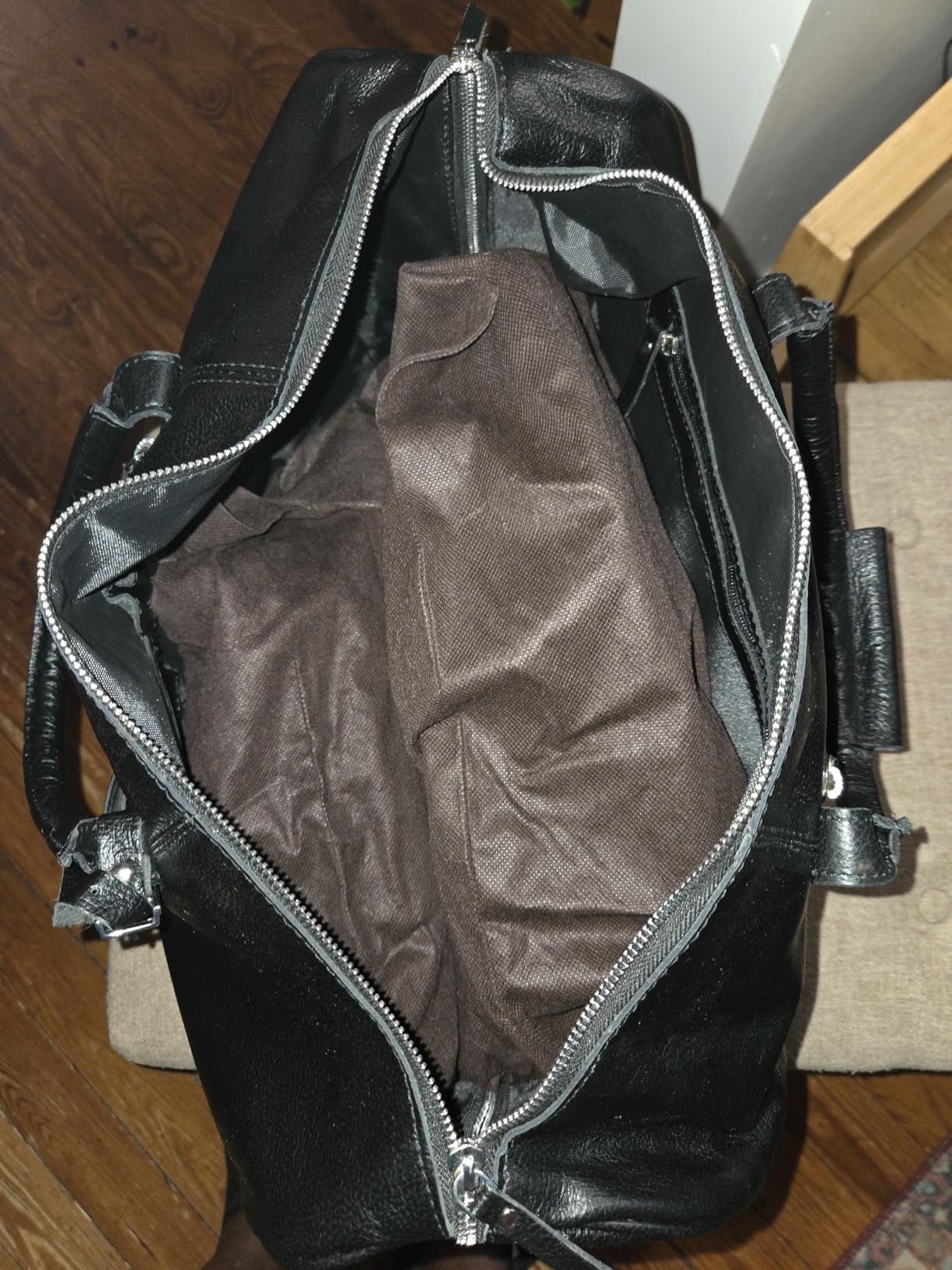 Handmade Leather Travel Duffel Bag - Airplane Underseat Carry On Bags by Rustic Town - Customer Photo 1