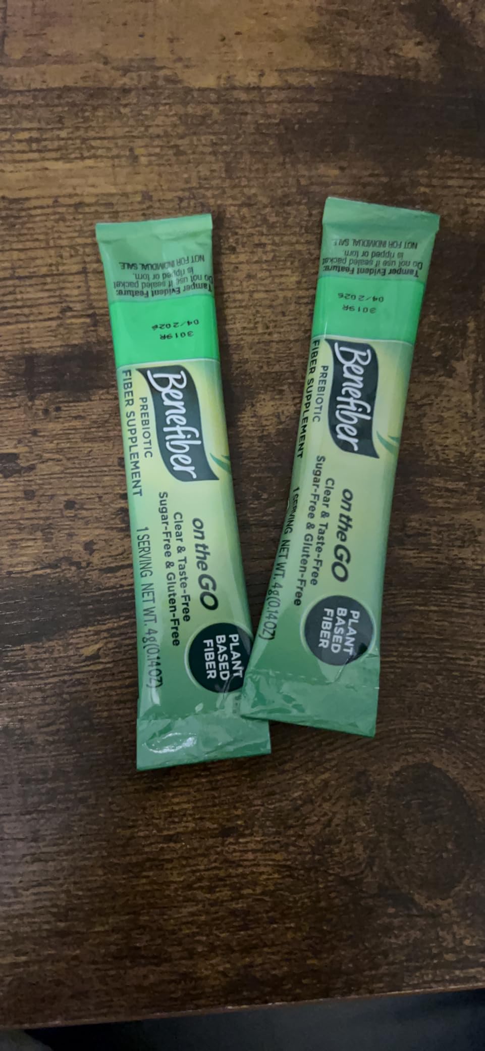 Benefiber On the Go Prebiotic Fiber Supplement Powder for Digestive Health, Daily Fiber, Unflavored - 28 Sticks (3.92 Ounces) - Customer Photo 3
