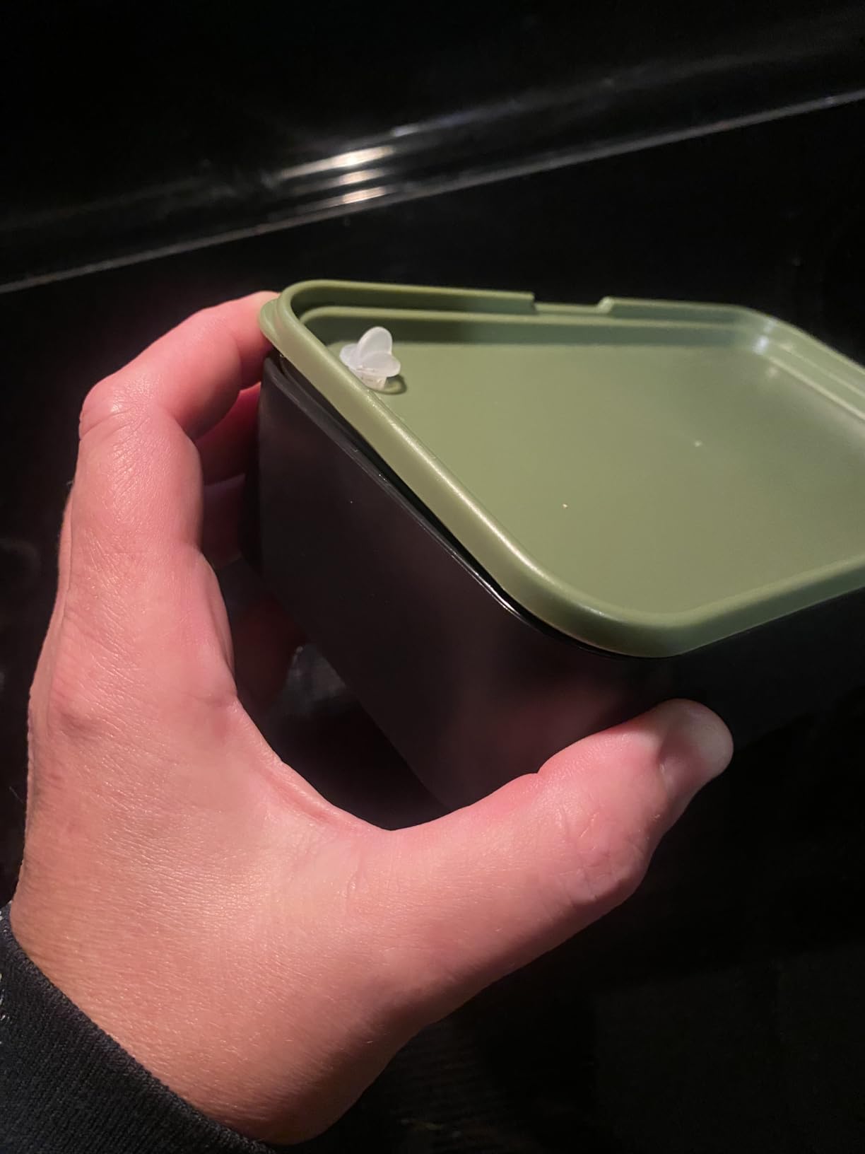 Bentoheaven Premium Bento Box Adult Lunch Box with Compartments for Women & Men, Set of Utensil & Chopsticks & Dip Container, Cute Japanese Kids Bento Lunch Box, Microwavable (Symph Onyx) - Customer Photo 1