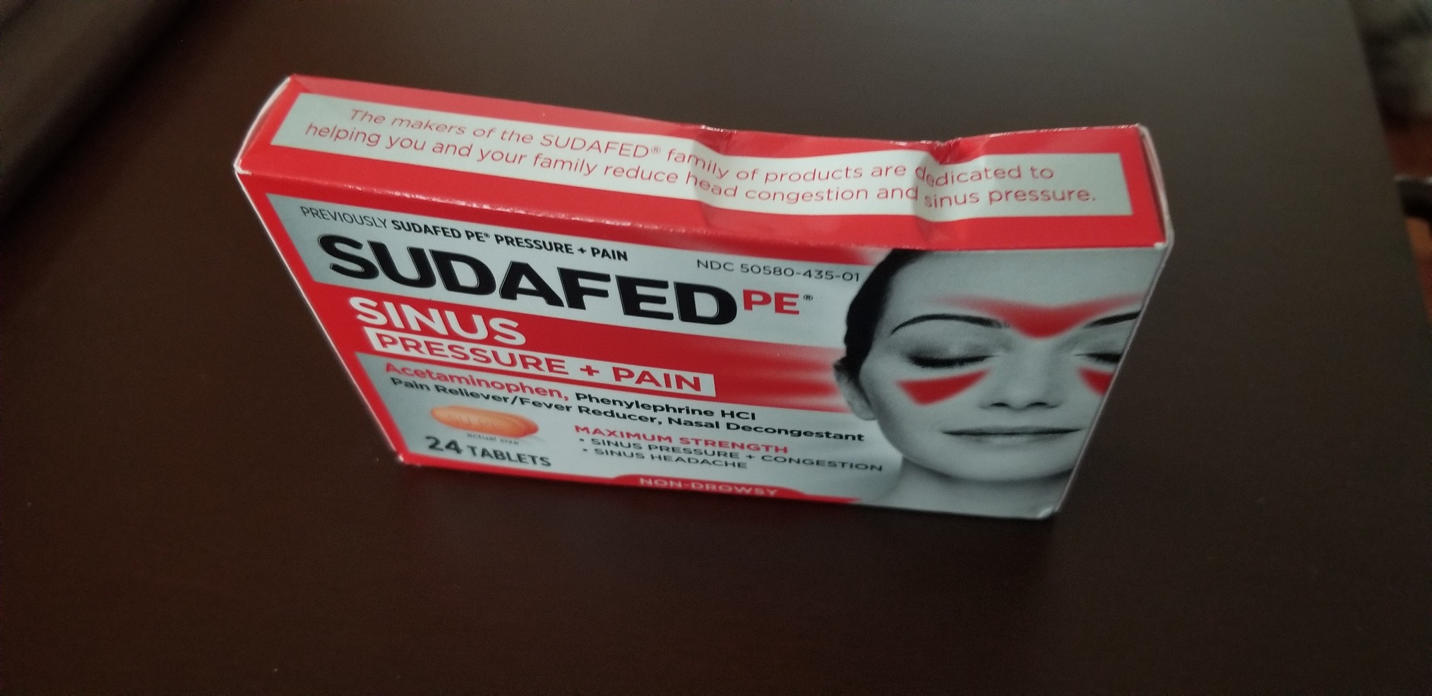 Sudafed PE Sinus Congestion Relief Tablets, Maximum Strength, Non-Drowsy 10 mg Phenylephrine HCI Decongestant for Sinus Pressure & Nasal Congestion Relief, Due to Cold or Allergies, 36 ct - Customer Photo 4