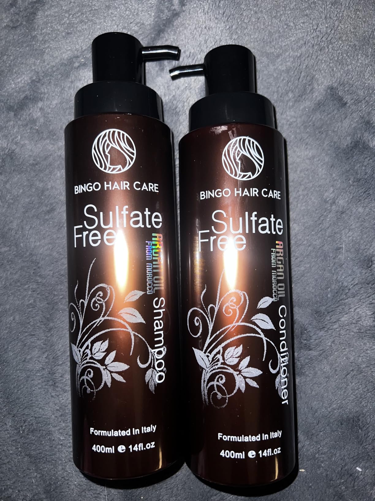 Moroccan Argan Oil Shampoo and Conditioner Set - Sulfate Free, Anti Frizz Hydrating Care for Women - Deep Moisturizing Treatment for Color, Keratin Treated, Curly, Damaged and Dry Hair - Customer Photo 1