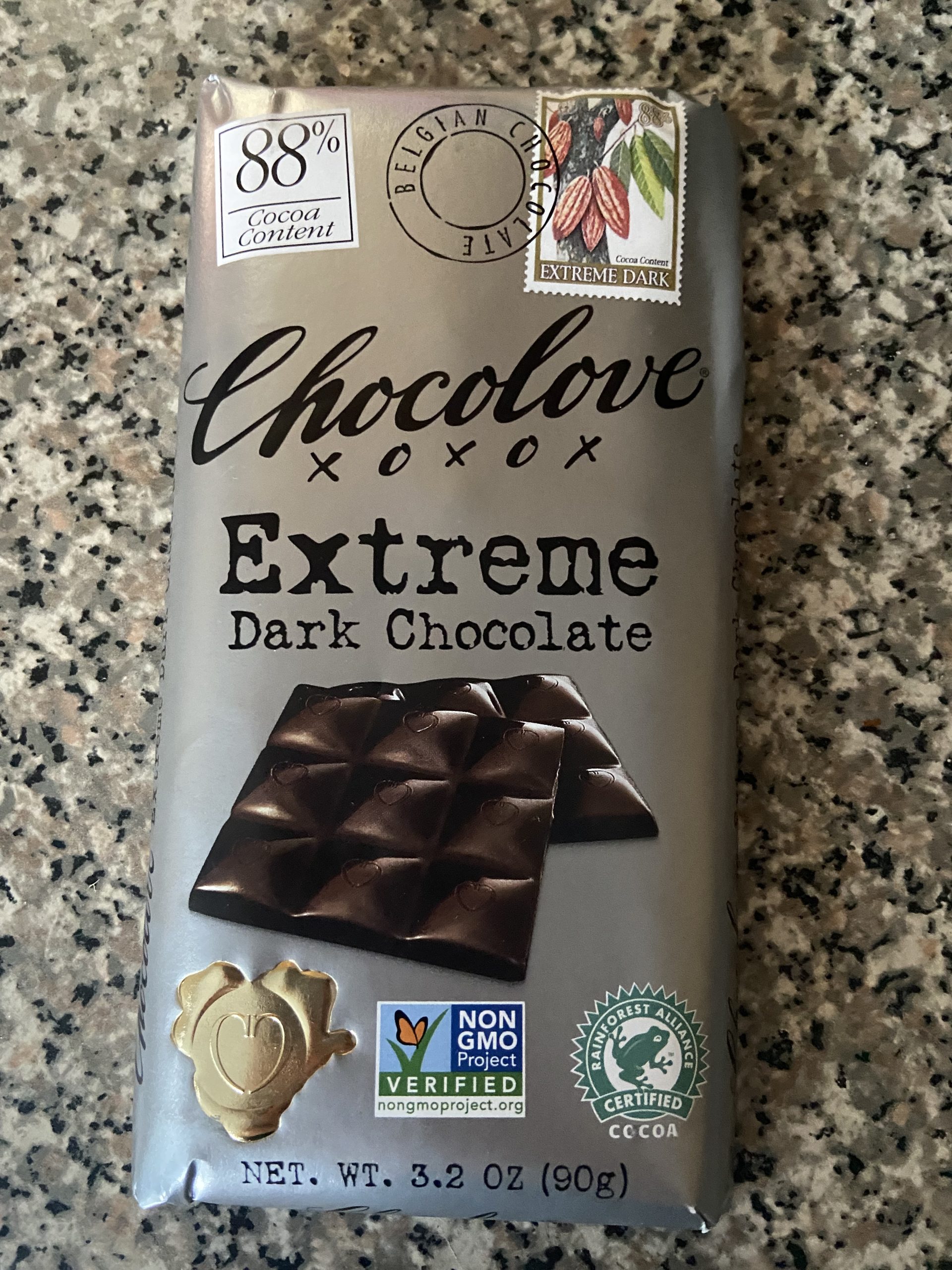 Chocolove Extreme Dark Chocolate 88%, 3.2 Oz - Customer Photo 1