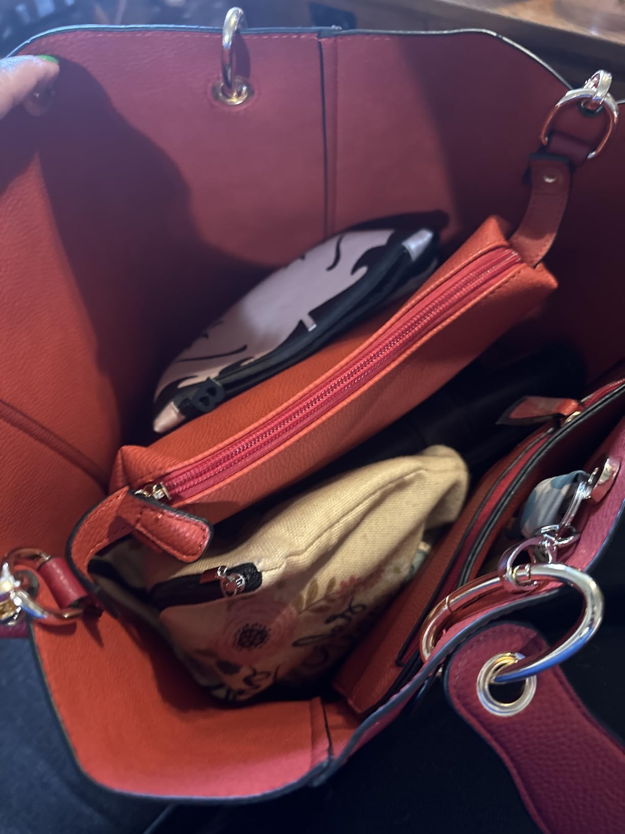 sqlp Large Work Tote Bag for Women Designer Purses and Handbags Big Bucket bags Ladies Travel Crossbody Purse - Customer Photo 4