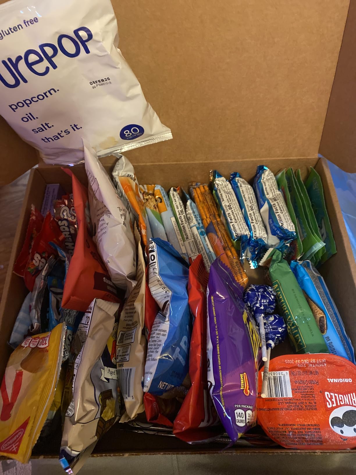 CRAVEBOX Snacks Box Variety Pack Care Package (45 Count) Halloween Treats Gift Basket Adults Kids Grandkids Guys Girls Women Men Boyfriend Birthday Cookies Chips College Student Office School - Customer Photo 1